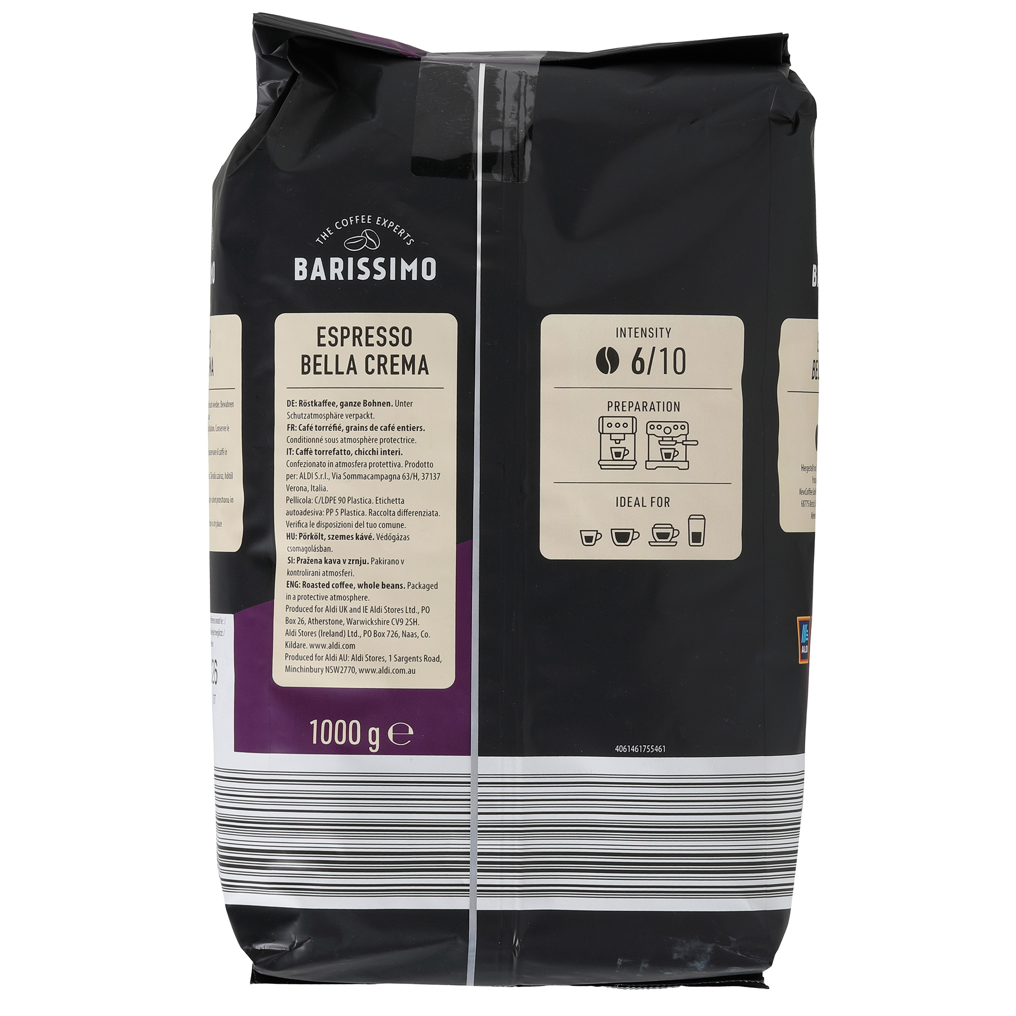 BARISSIMO Fairtrade Espresso Bella Crema ALDI Now