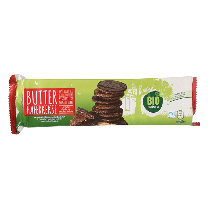 BIO NATURA Butter Haferkekse Zartbitterschokolade ALDI Now