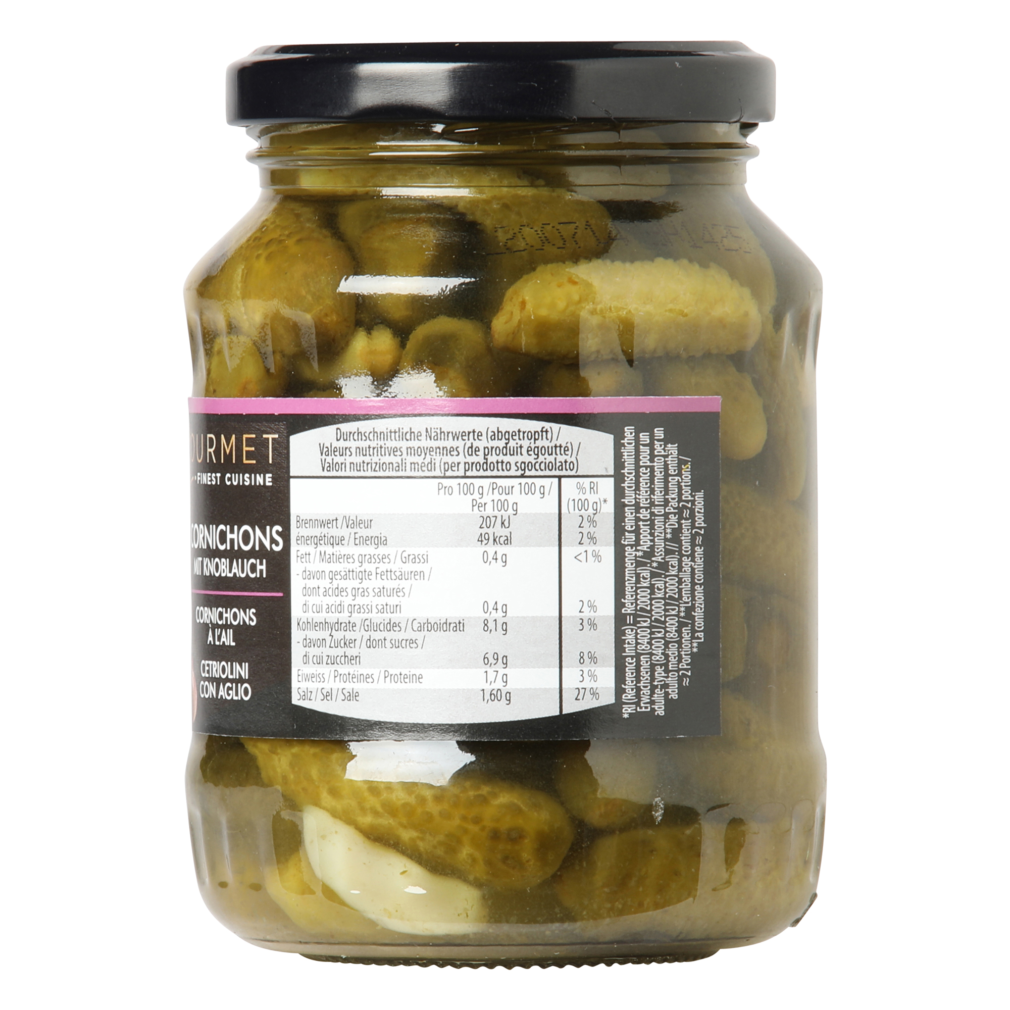 GOURMET Premium Cornichons, Knoblauch ALDInow