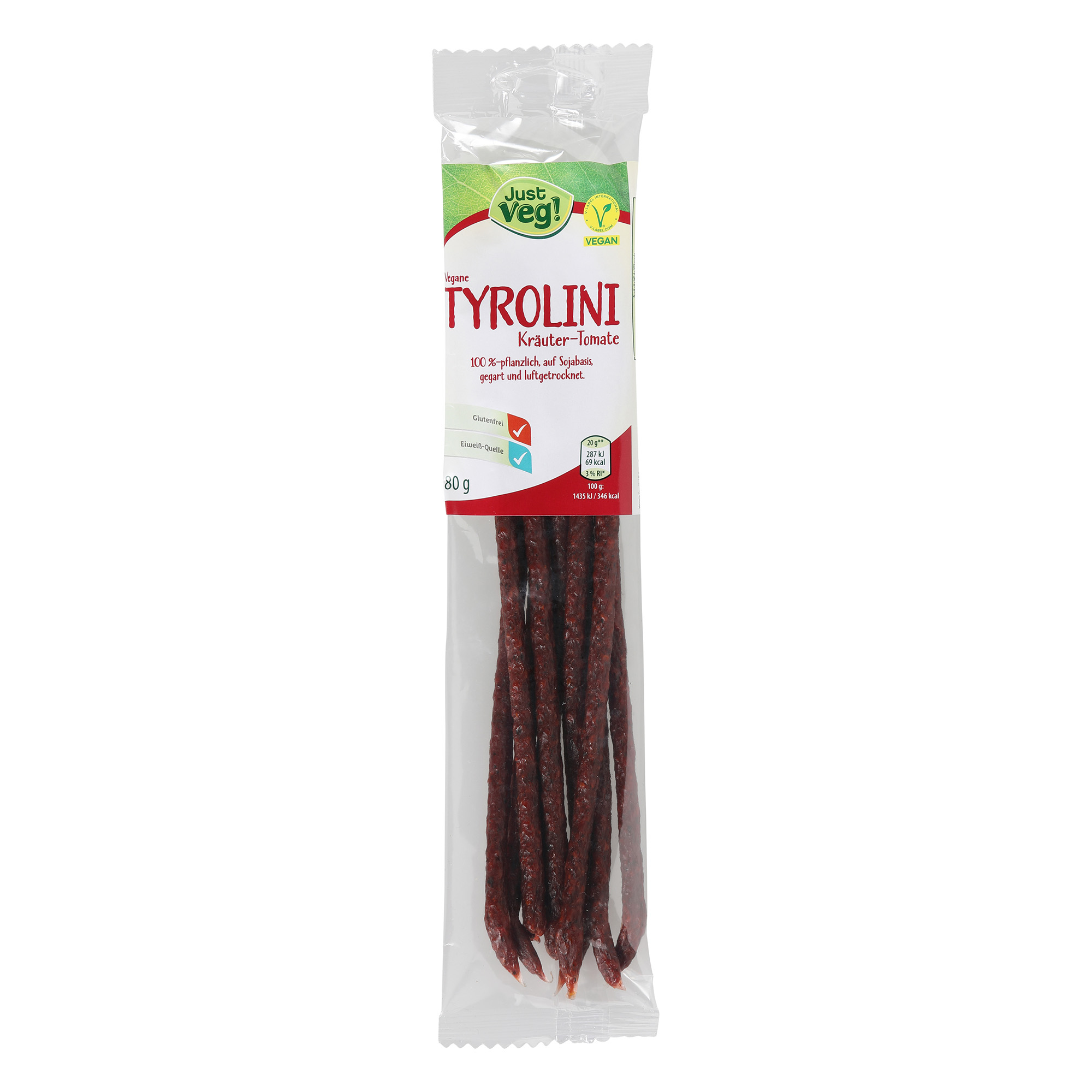 JUST VEG! Vegane Tyrolini Kräuter-Tomate | ALDI-now