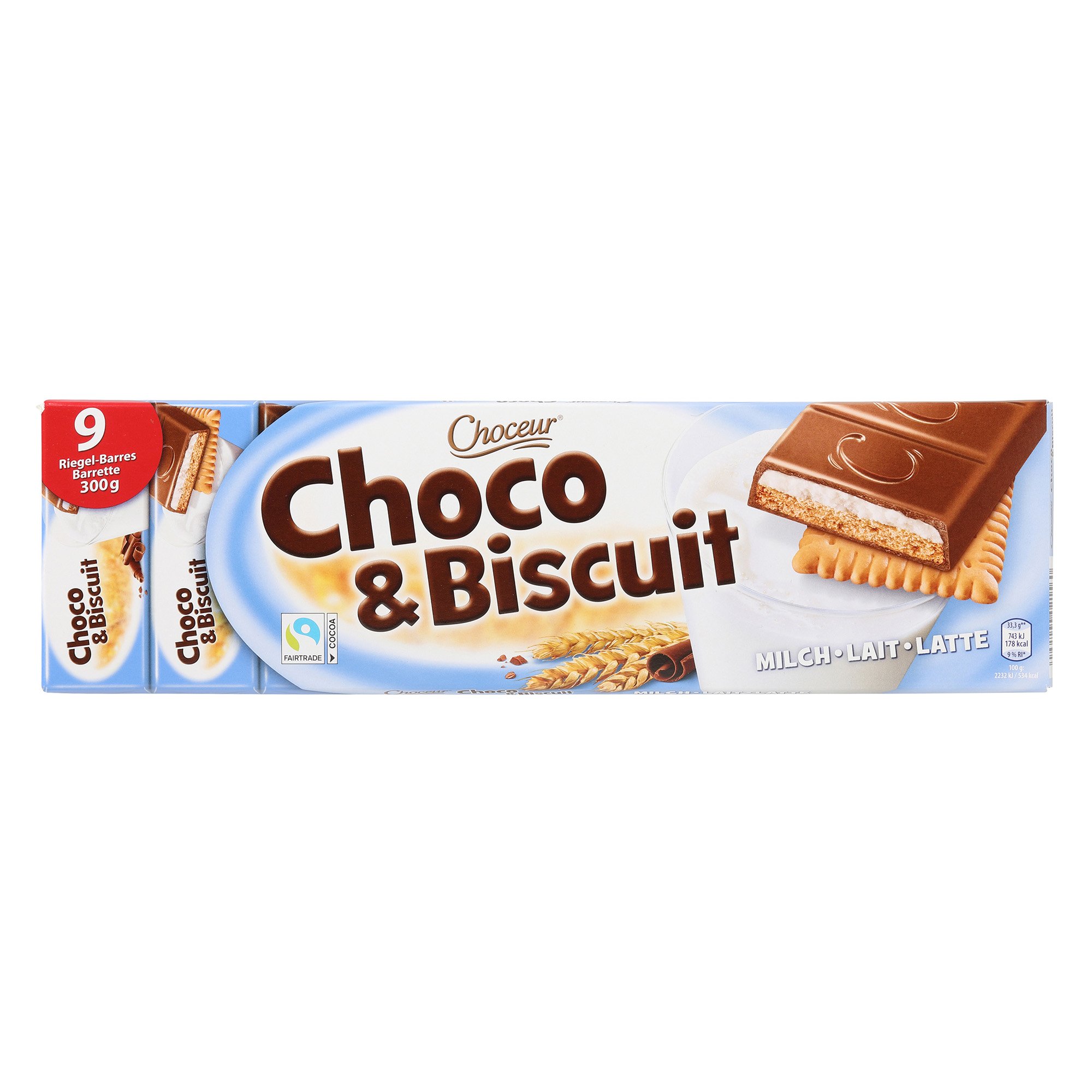 CHOCEUR Choco & Biscuit Riegel, Milch | ALDI-now