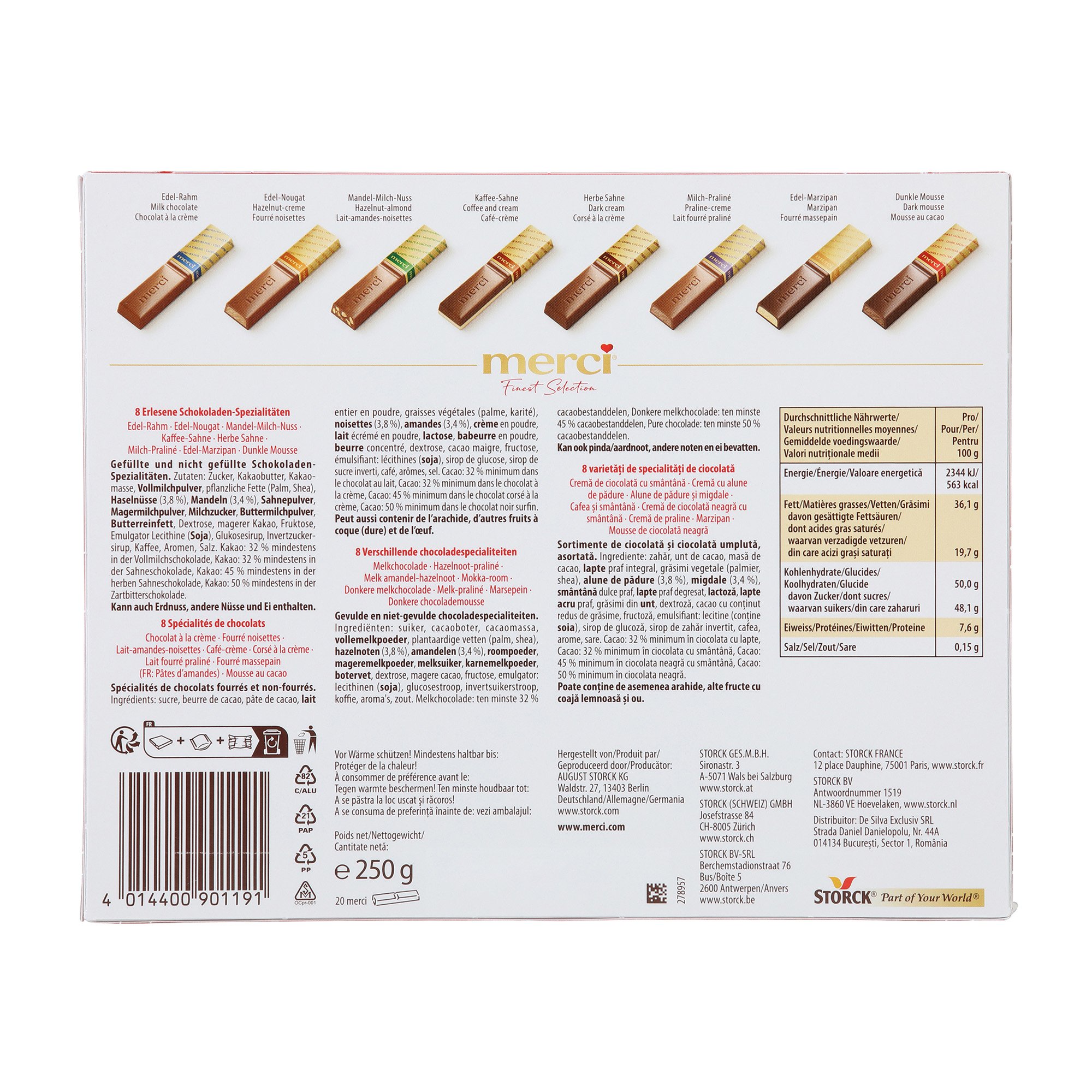 【merci】リクエスト 8点おまとめ商品 STORCK Merci Schokoladen Mix, Finest Selection | ALDI-now