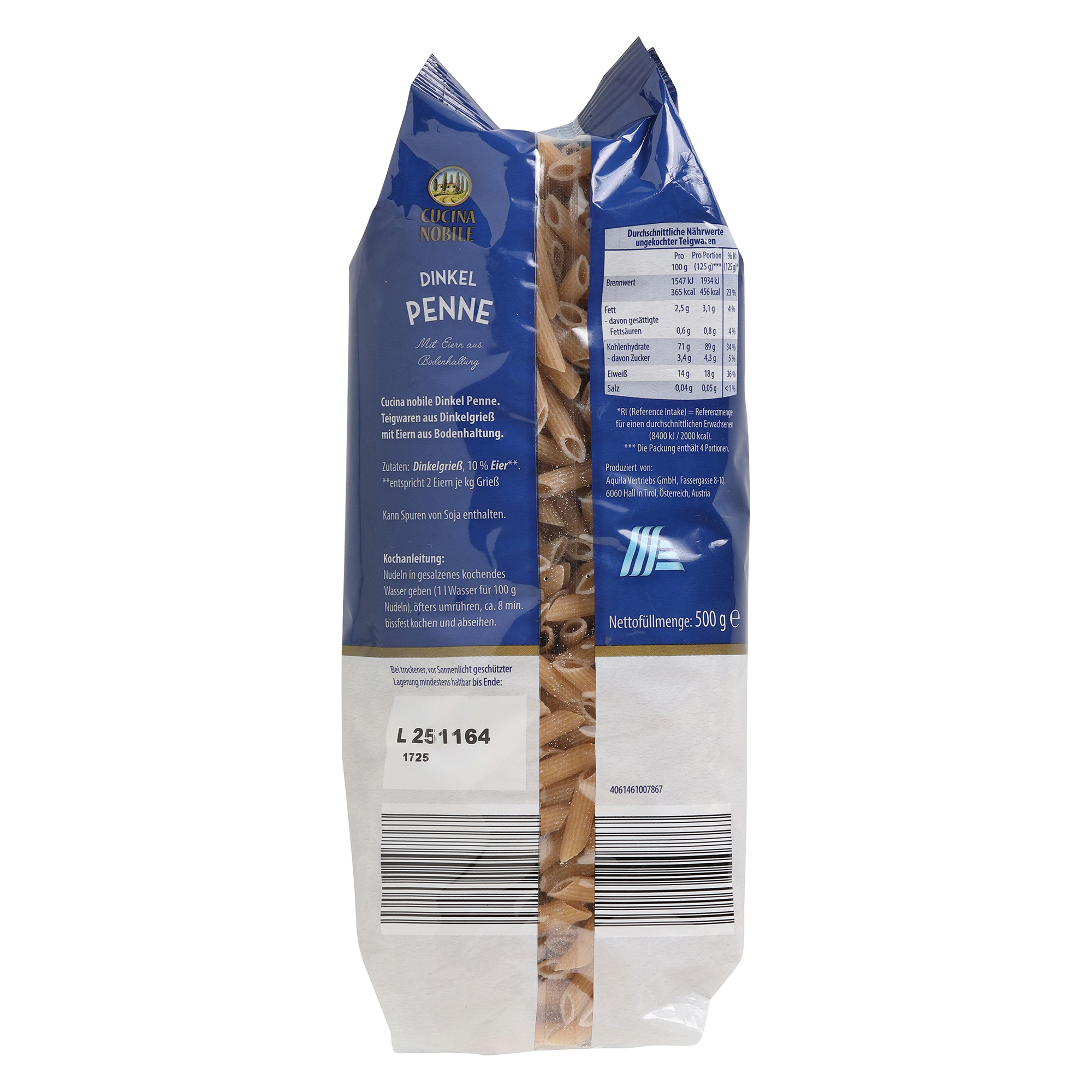 CUCINA NOBILE Vollkorn-Dinkel Teigwaren, Penne | ALDI-now