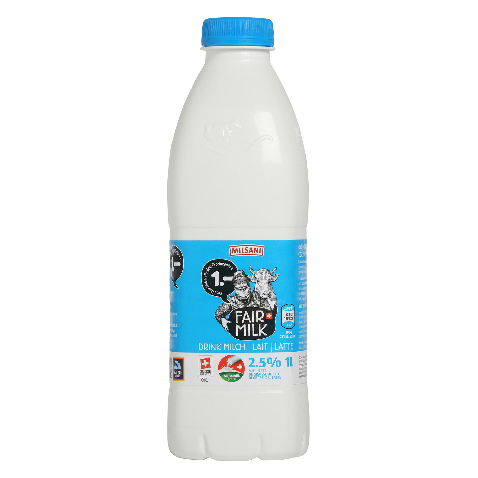 MILSANI Fairmilk Milch Drink past. 2.5 % Fett | ALDI-now