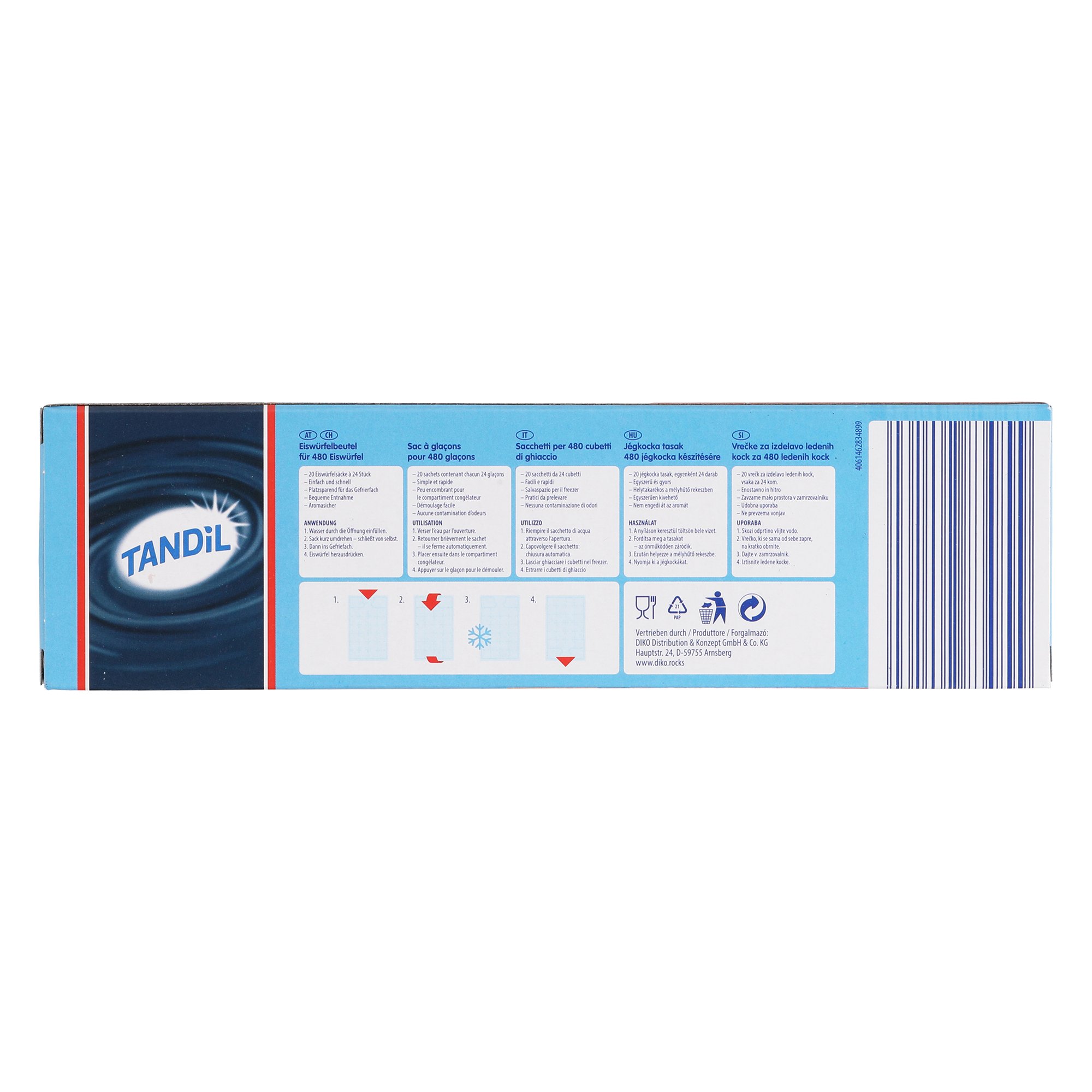 Sacchetti Per Ghiaccio Con Corda (Confezione Da 50, Capacità 3,6 Kg) - Maniglia Inclusa