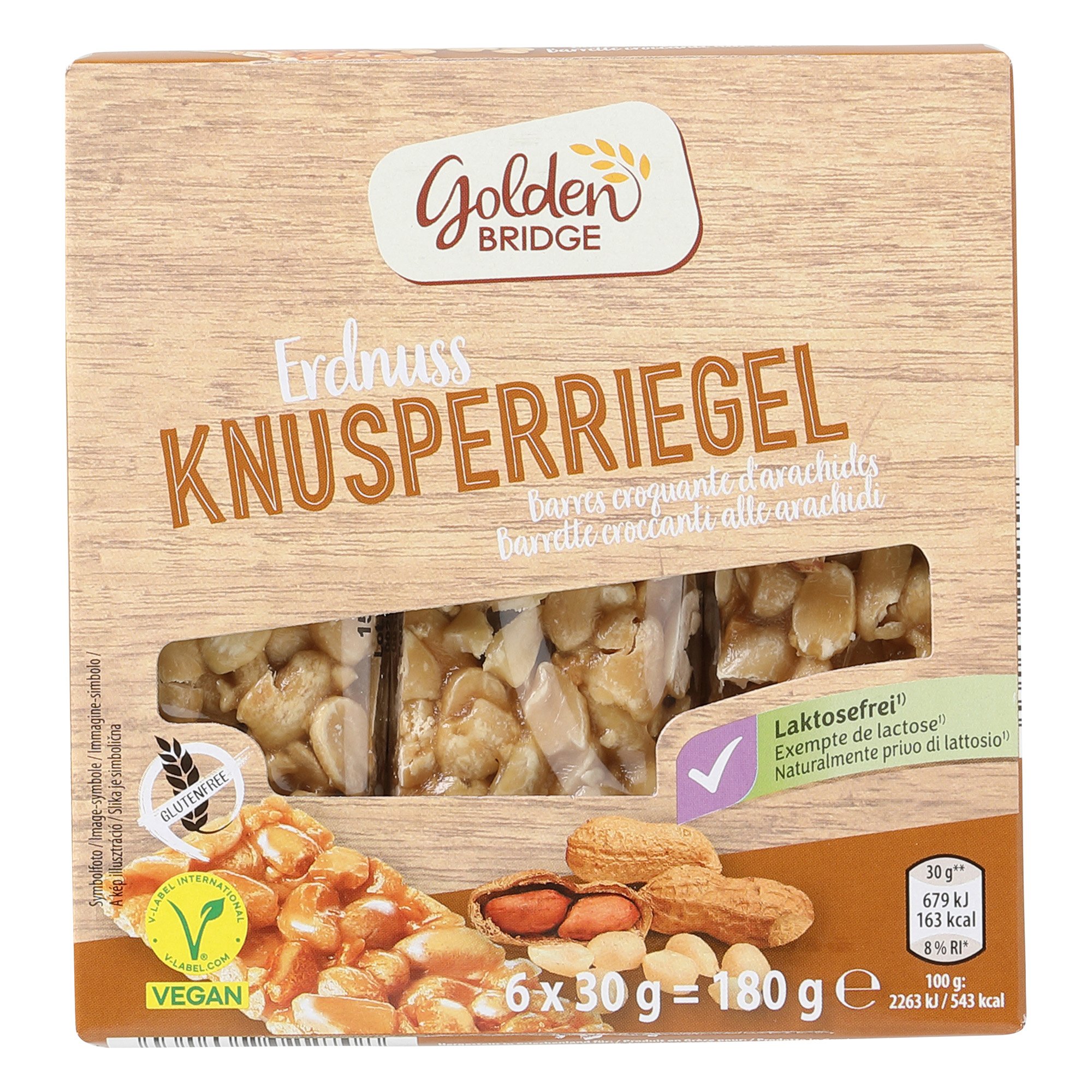 GOLDEN BRIDGE Riegel glutenfrei Erdnuss | ALDI-now