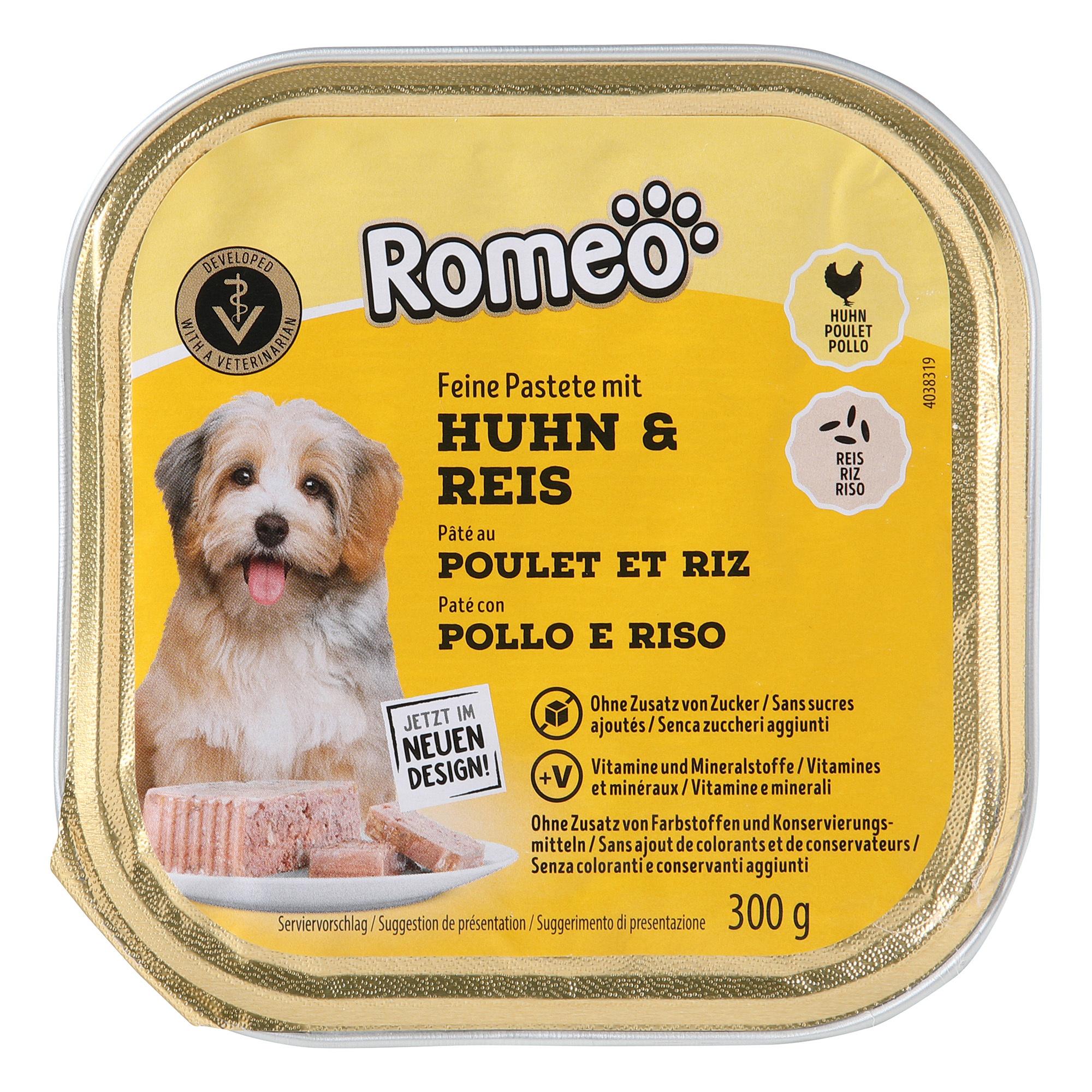 ROMEO CLASSIC Hundefutter, Pastete mit Huhn und Reis | ALDI-now
