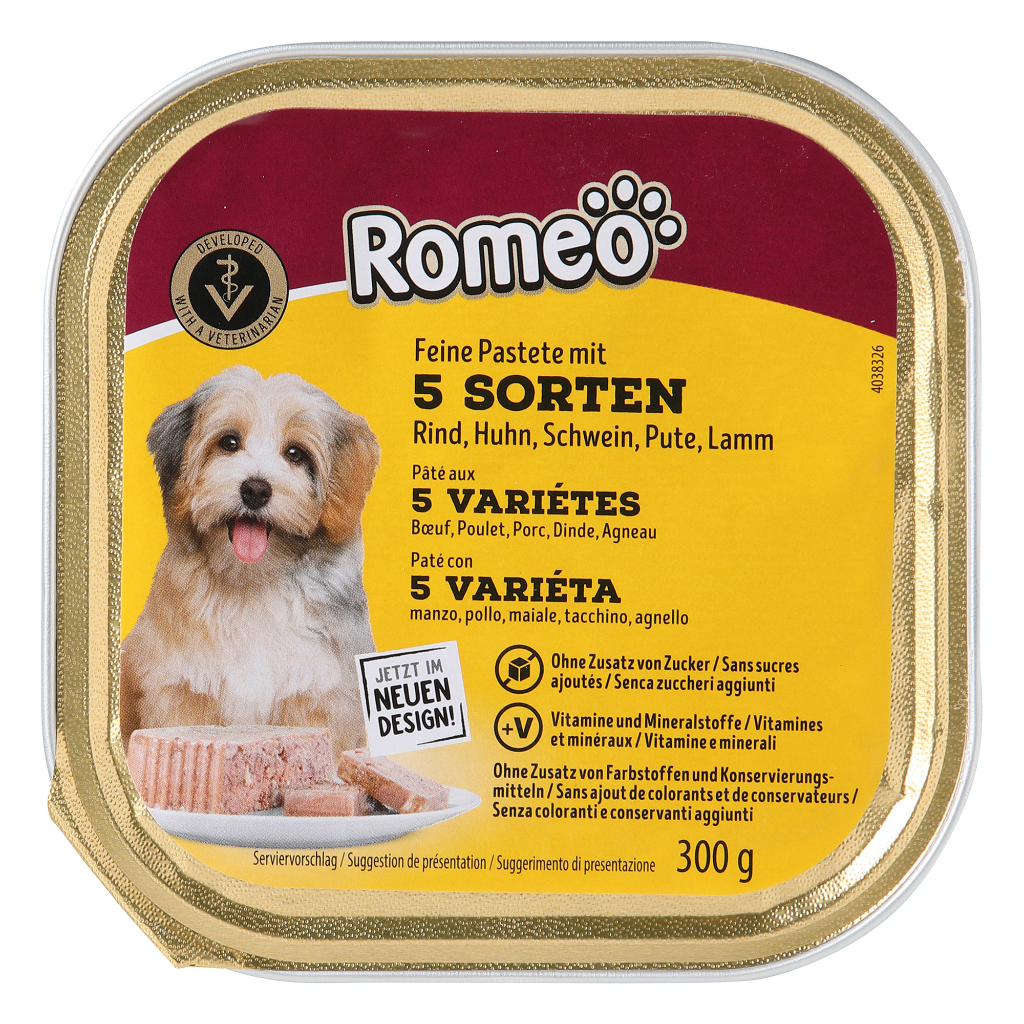ROMEO CLASSIC Hundefutter, Pastete mit 5 Fleischsorten | ALDI-now