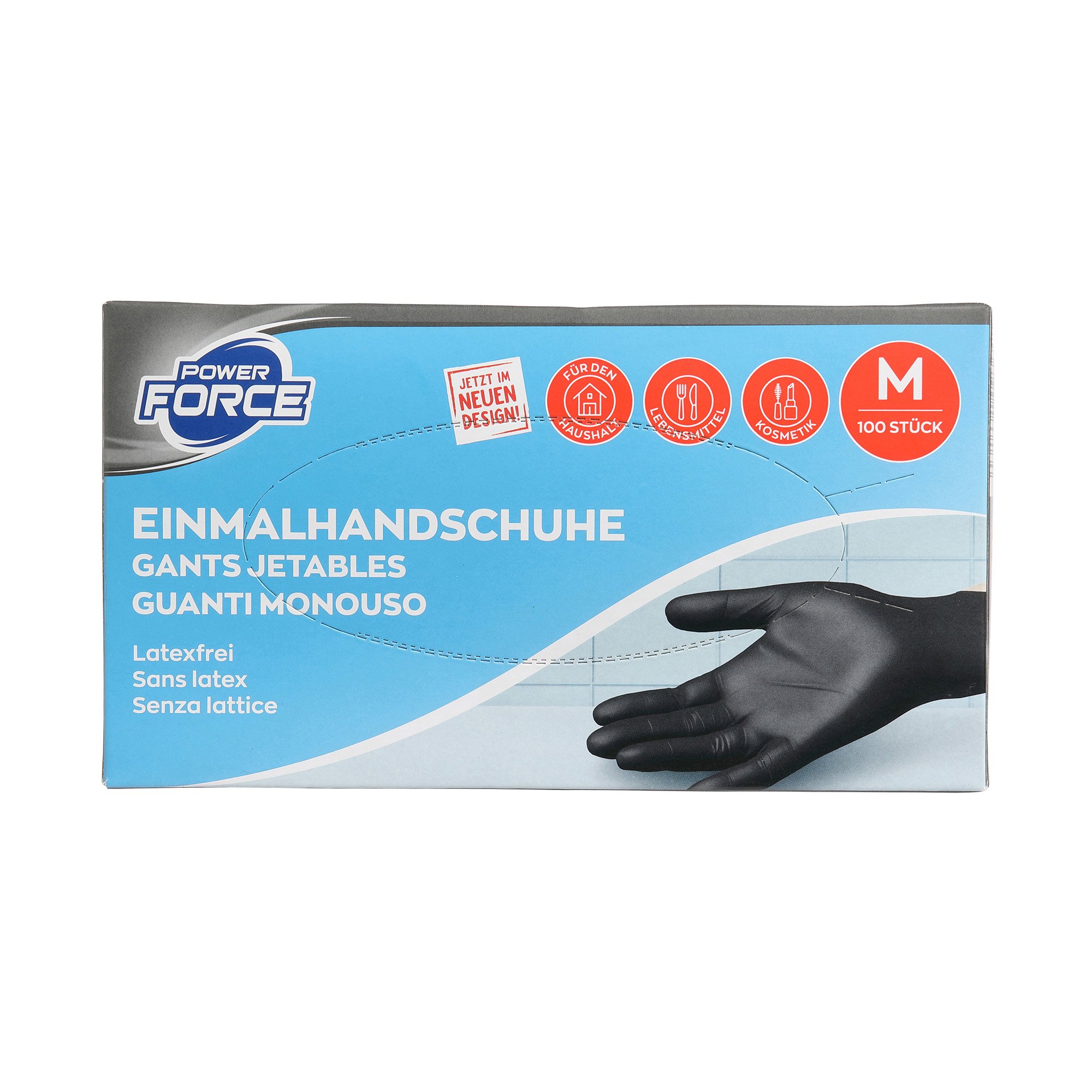 POWER FORCE Einweghandschuhe Nitril schwarz, M | ALDI-now