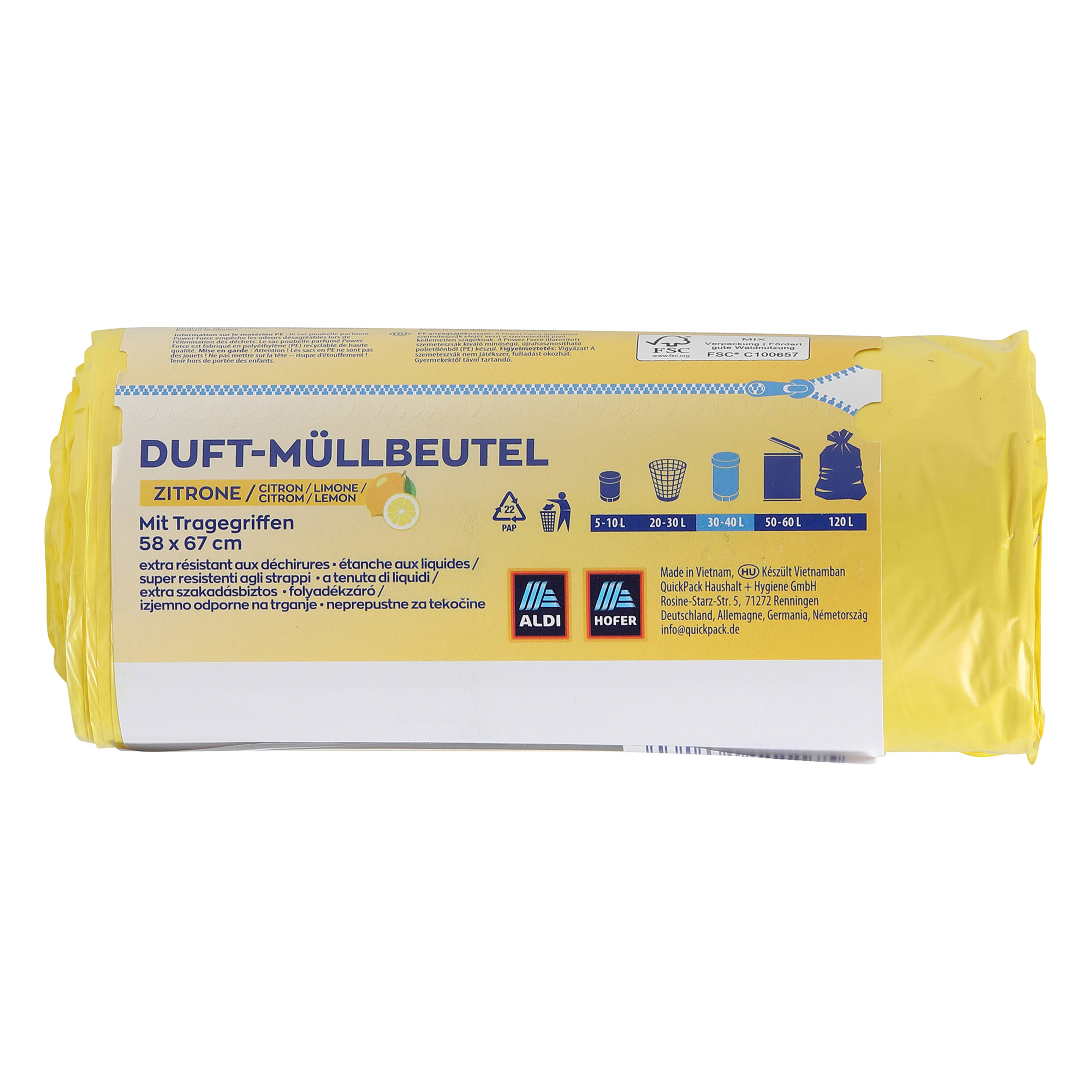 MisterVac 20 Sacchetti Aspirapolvere Compatibili Progress PC 3950 Stuttgart 2200W – Alta Filtrazione 5 Strati