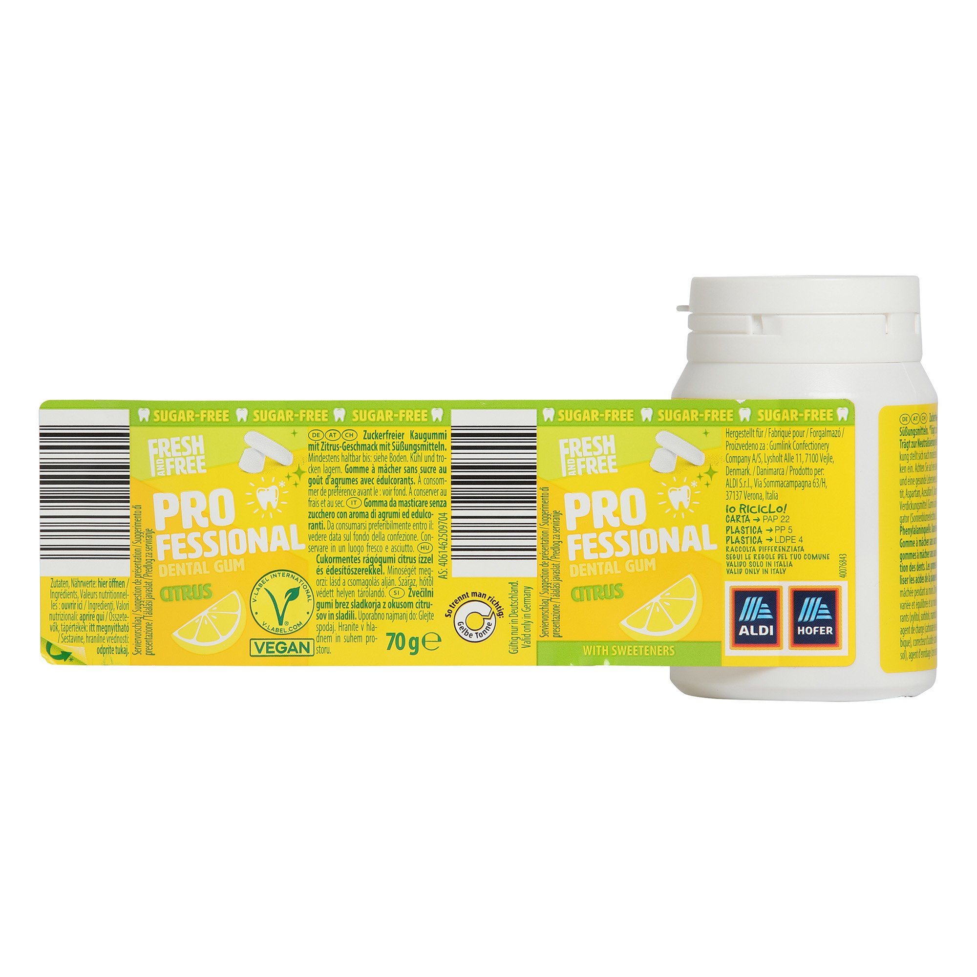 FRESH&FREE Kaugummi, Citrus | ALDI-now