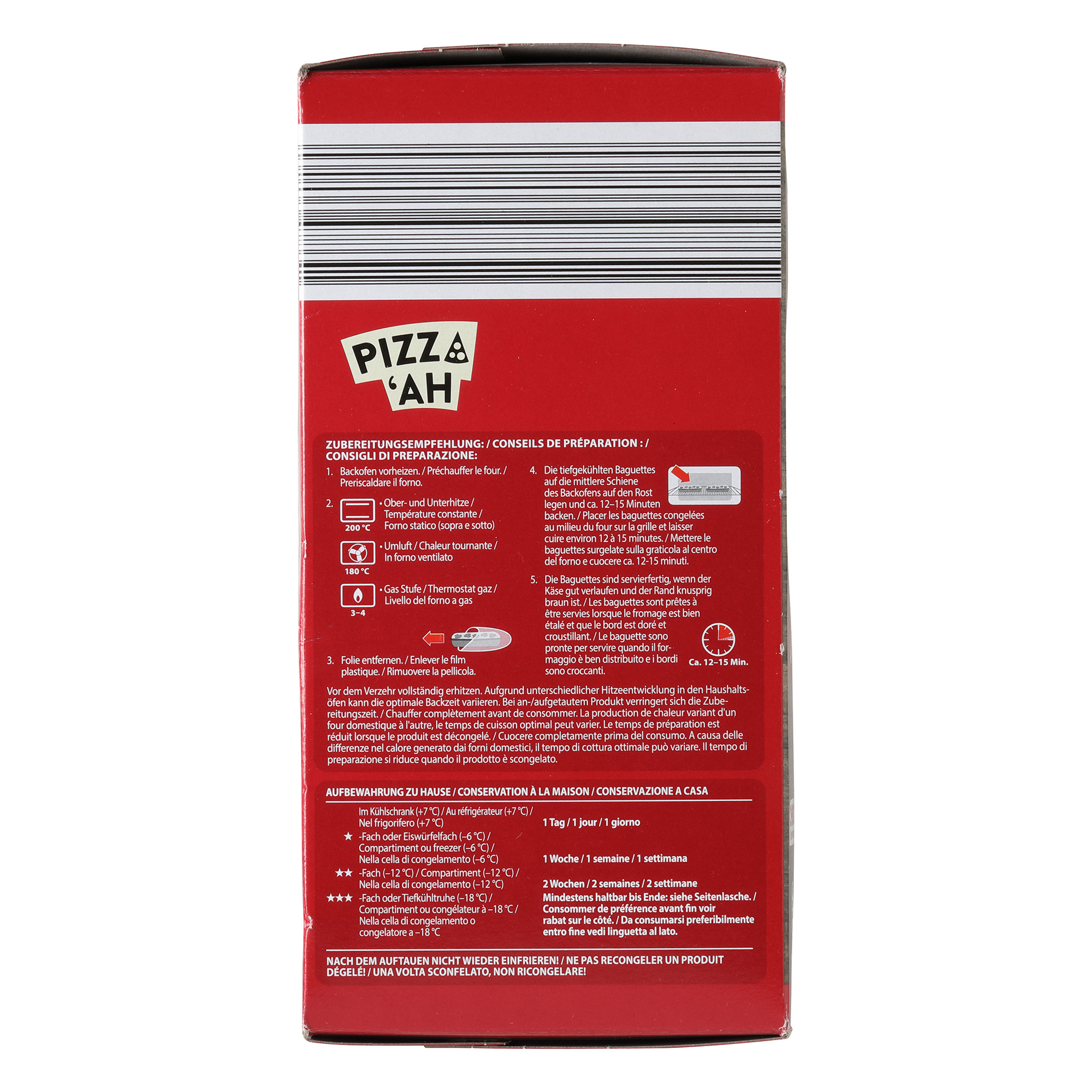 PIZZ'AH Pizza Baguettes Salami ALDInow