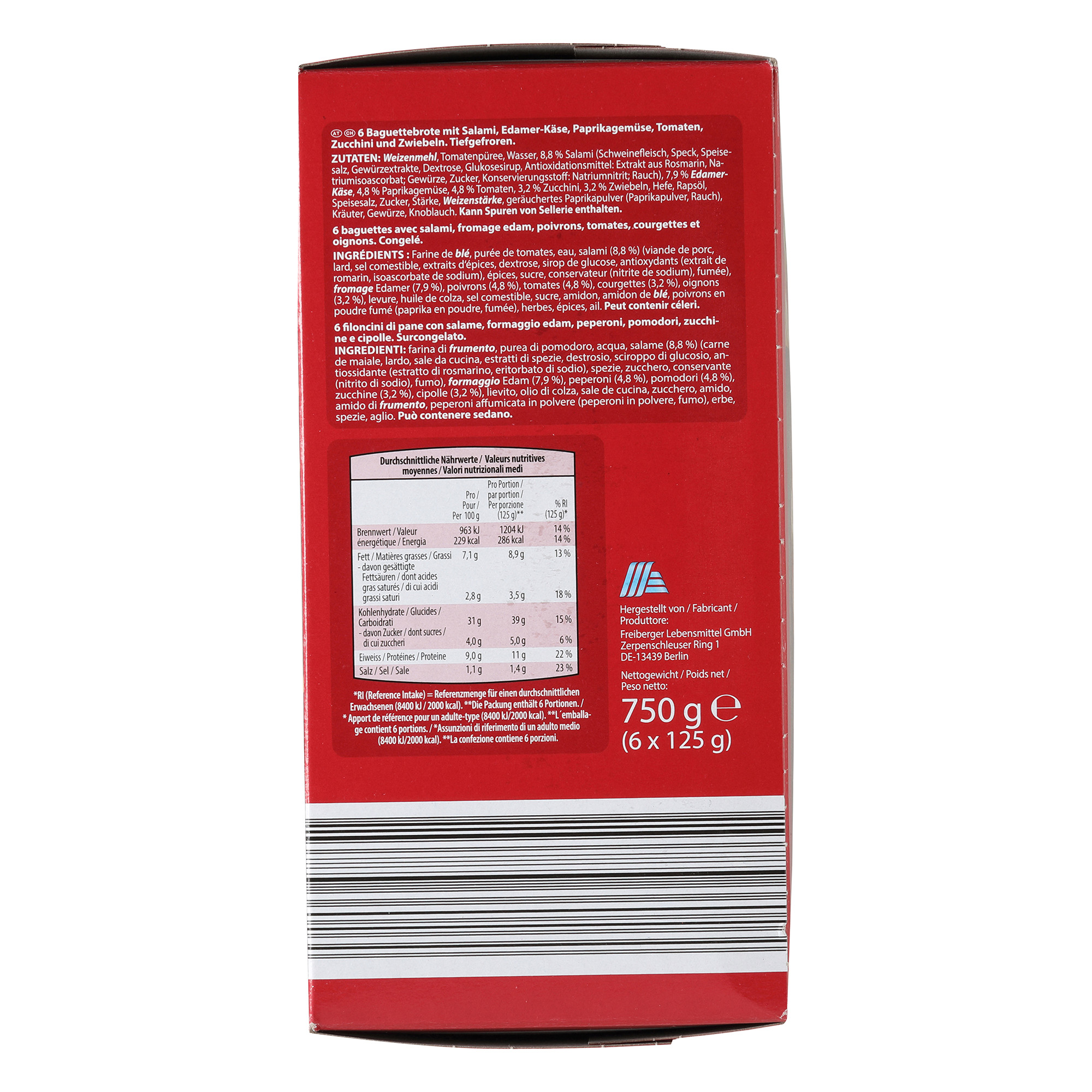 PIZZ'AH Pizza Baguettes Salami ALDInow