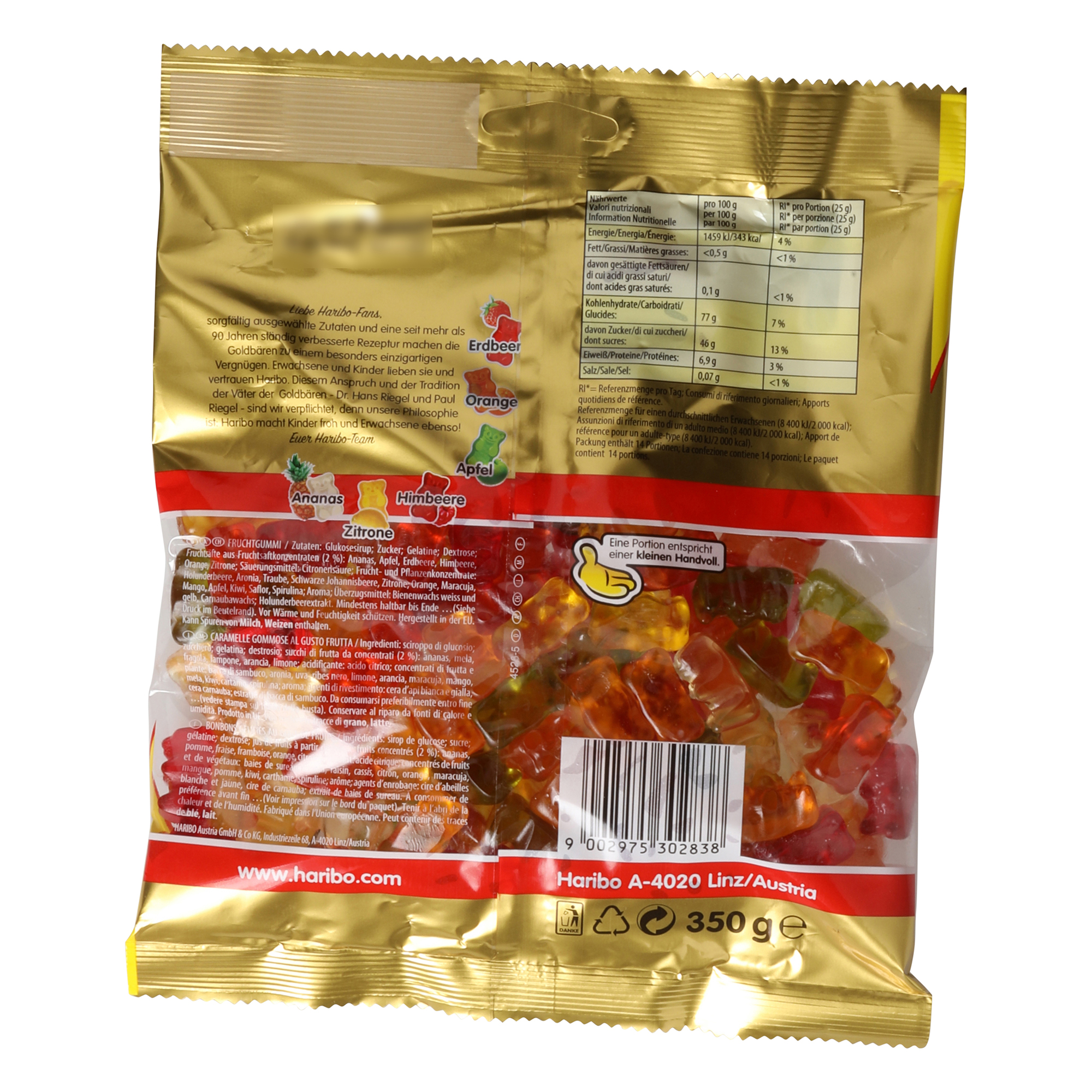 HARIBO Caramelle gommose alla frutta