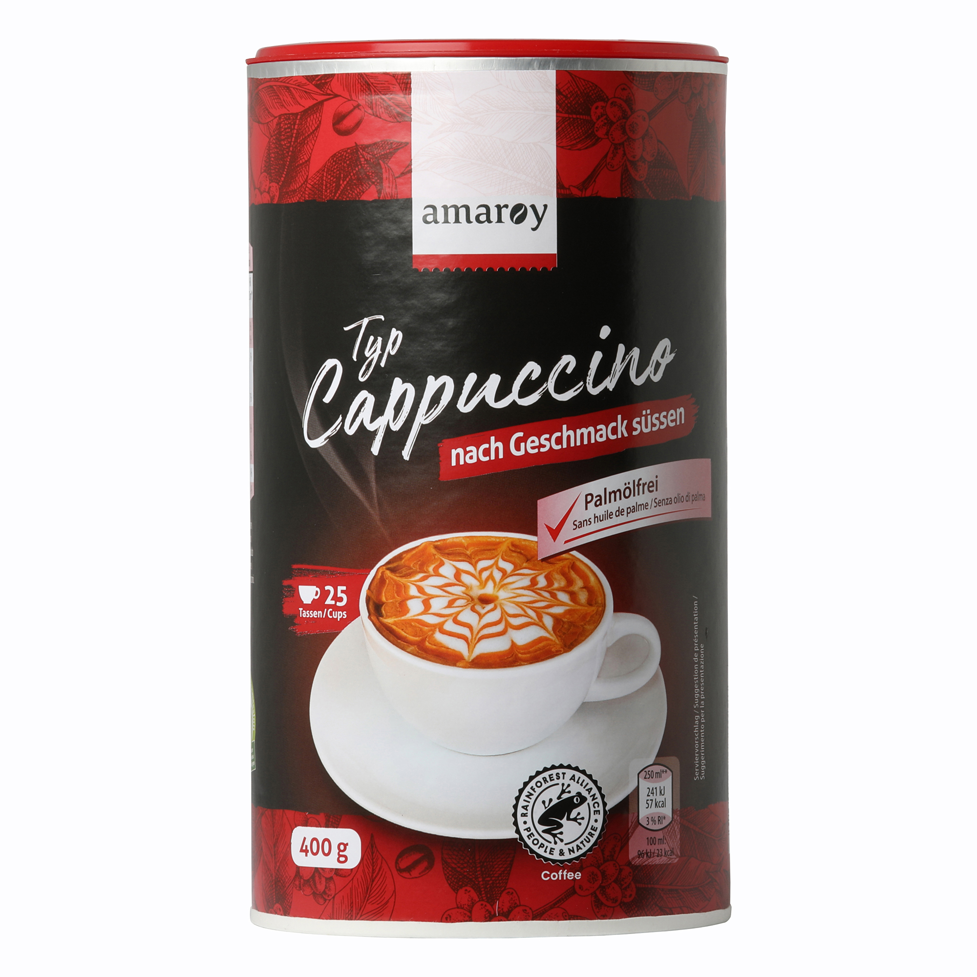 AMAROY Caffè solubile cappuccino, polvere istantanea per dolcificare a  piacere