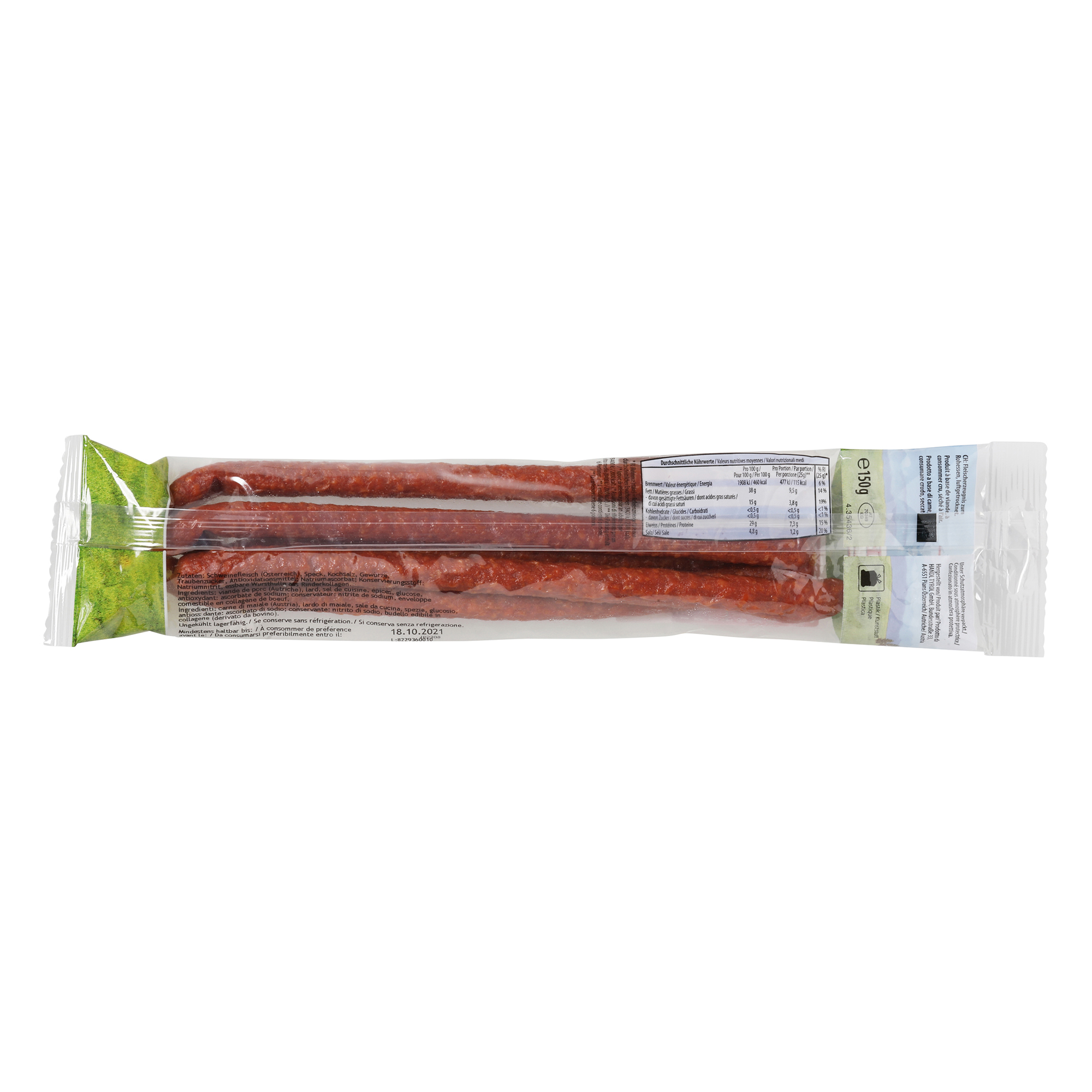 ARLBERGER Bastoncini di carne essiccata, piccante