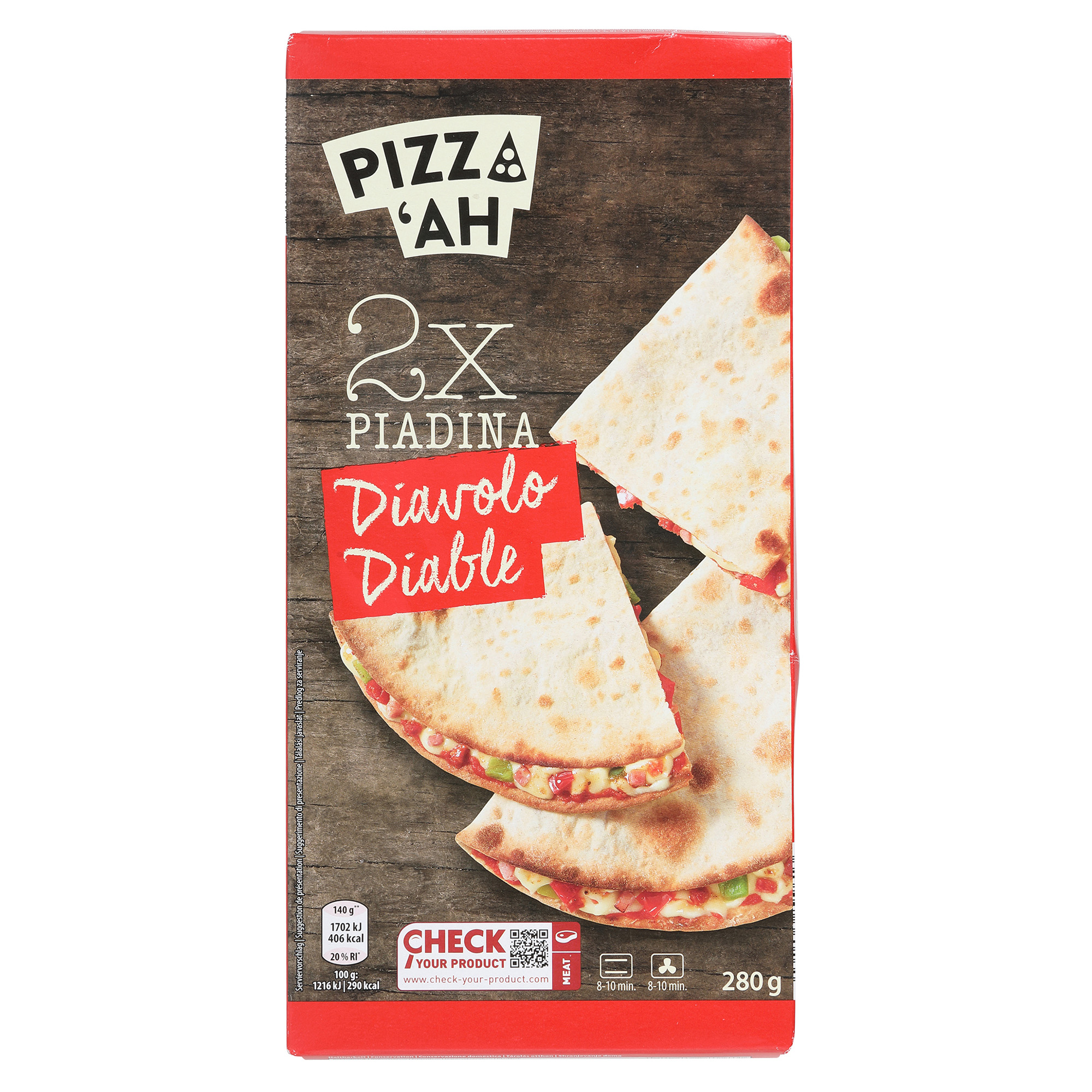 PIZZ'AH Piadina, Diavolo ALDInow