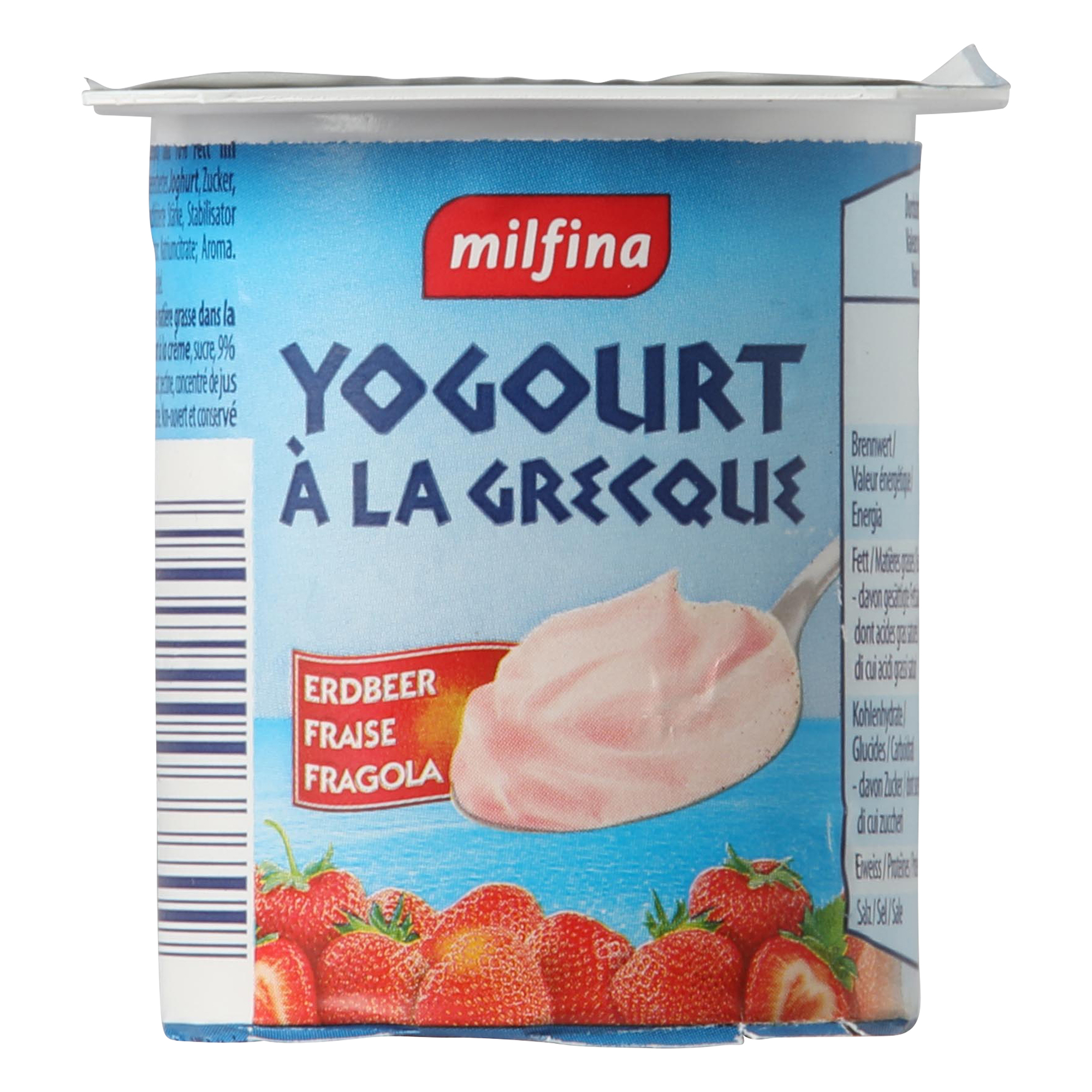 MILFINA, Yogurt per bambini «Joghurtspass», fragola, confezione da 2