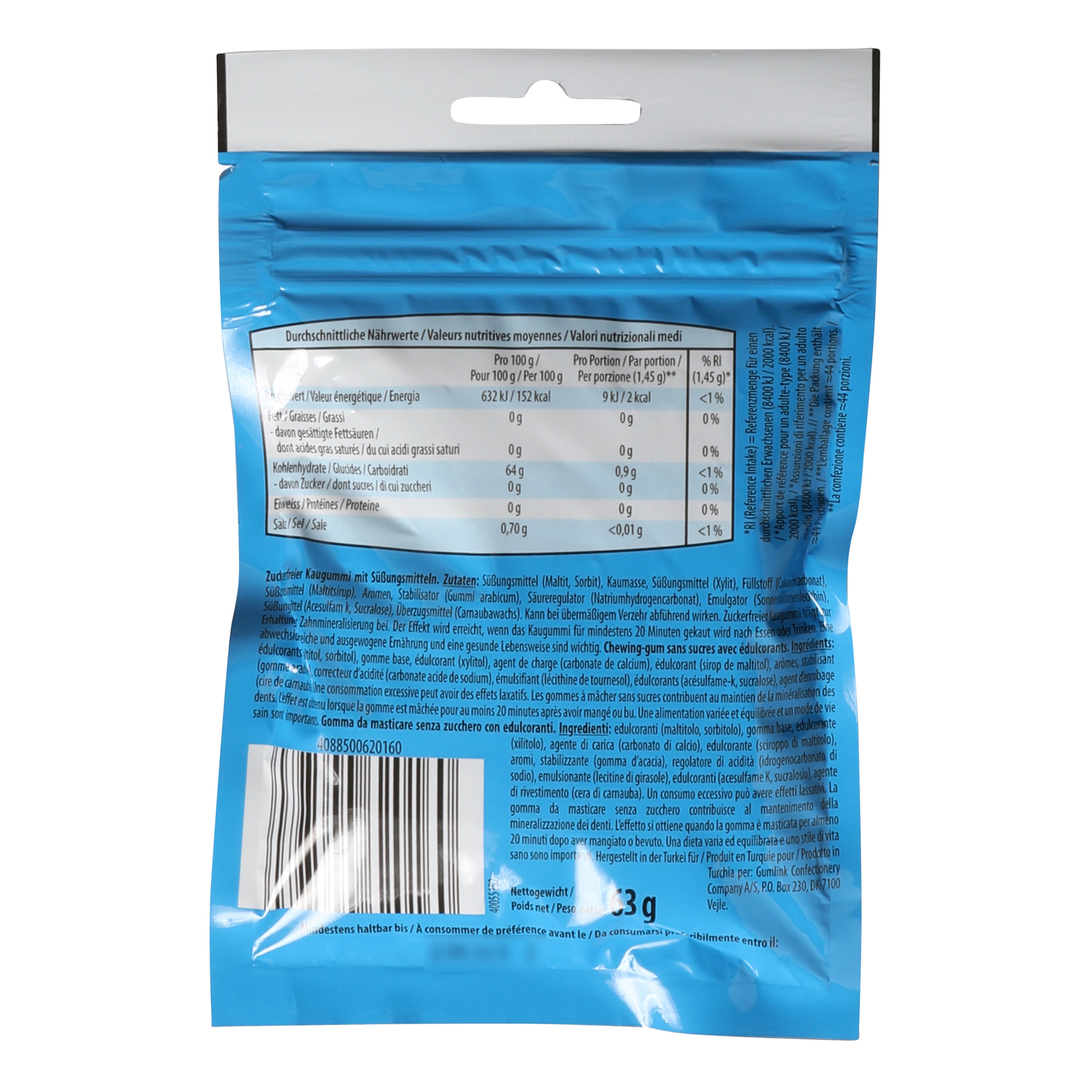 EXCITEMINT Chewinggum sans sucre, Menthe poivrée ALDInow