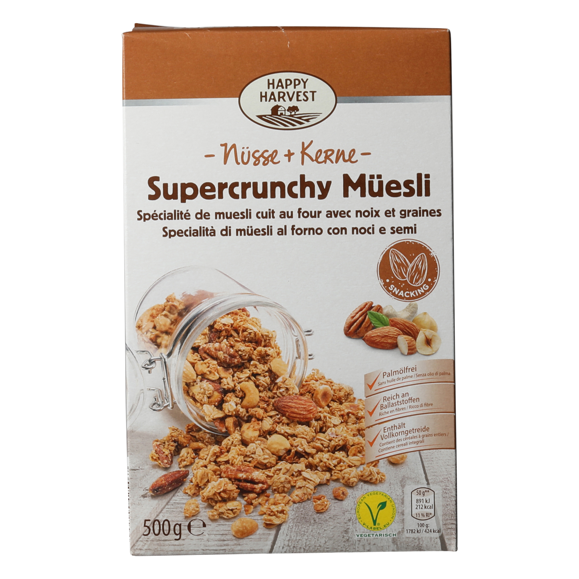 HAPPY HARVEST Supercrunchy Müesli, Nüsse + Kerne ALDInow