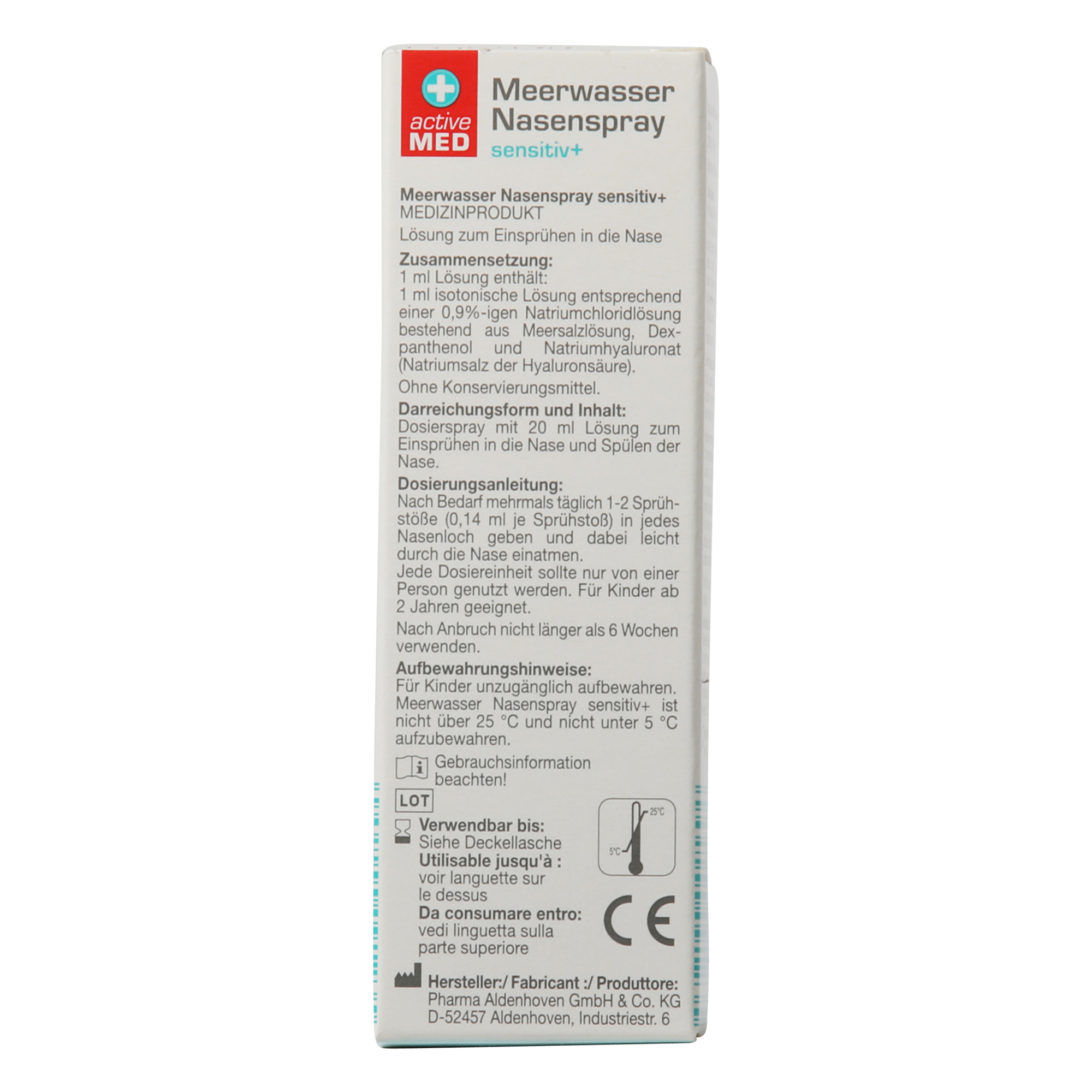 ACTIVE MED Meerwasser Nasenspray, Sensitiv+ ALDInow
