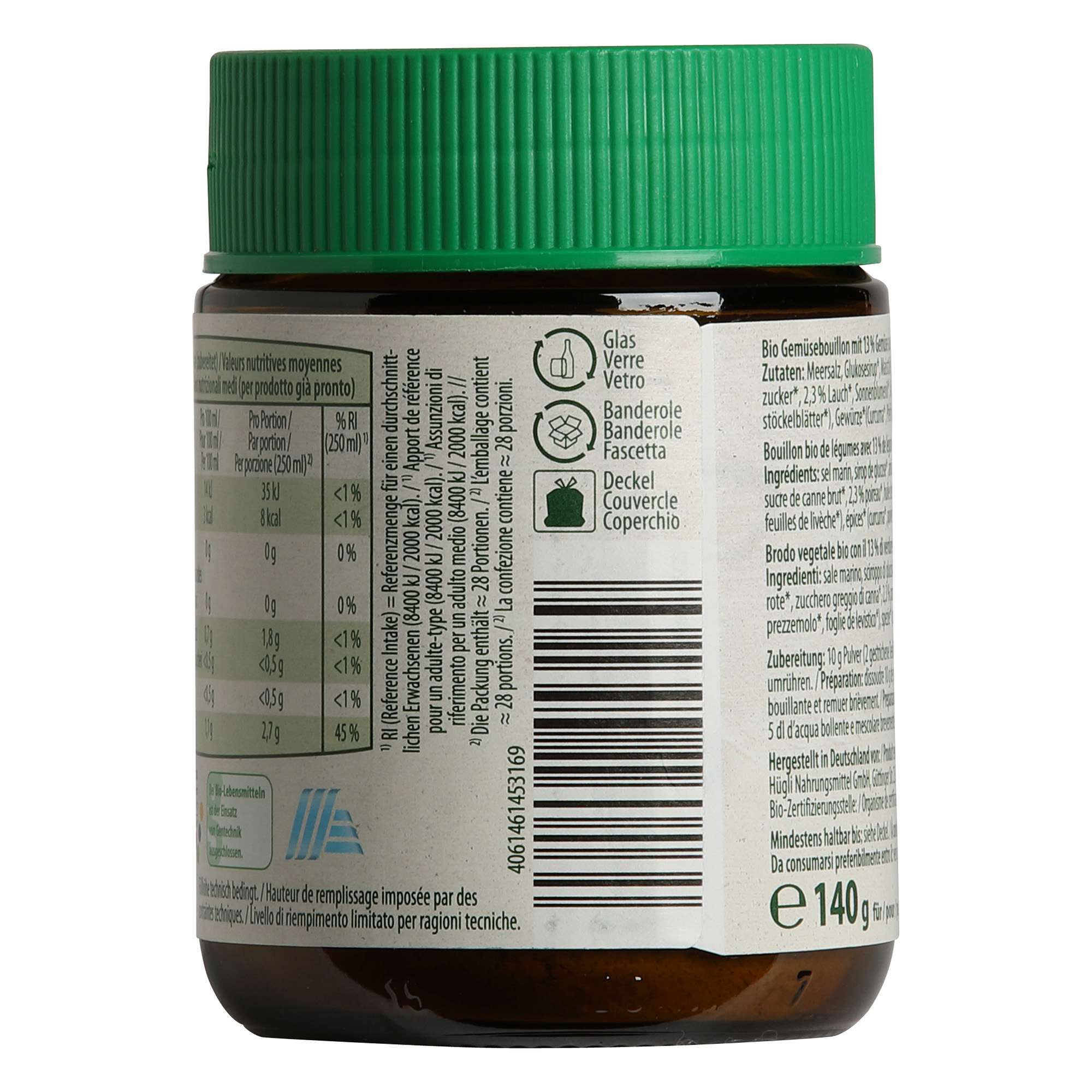 BIO NATURA Bouillon en bocal, légumes ALDInow