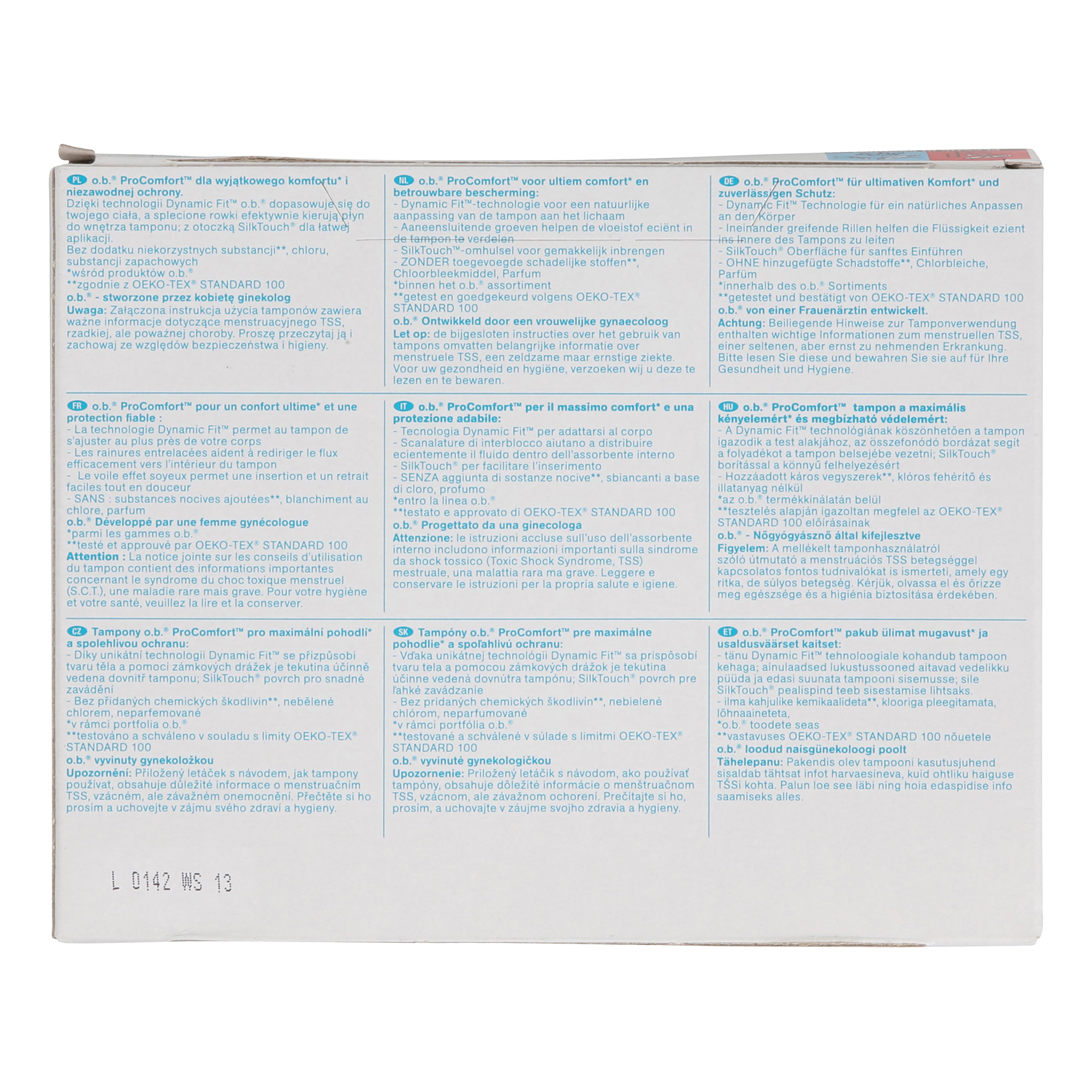 O.B. Tampons Pro Comfort Super ALDInow