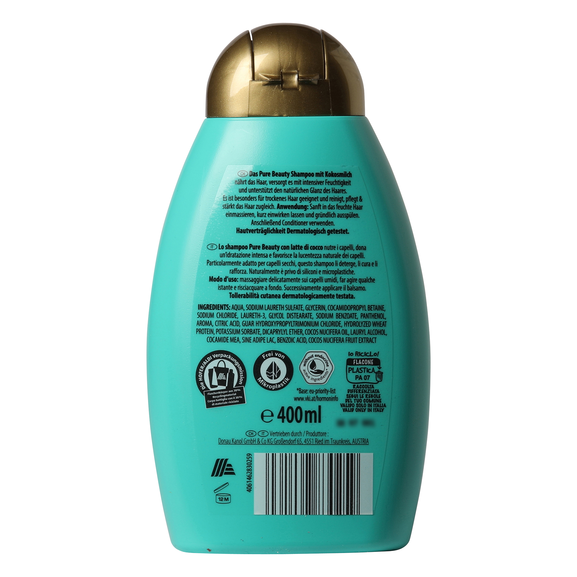 OMBIA Pure Beauty Shampoo, Kokosnuss Milch | ALDI-now