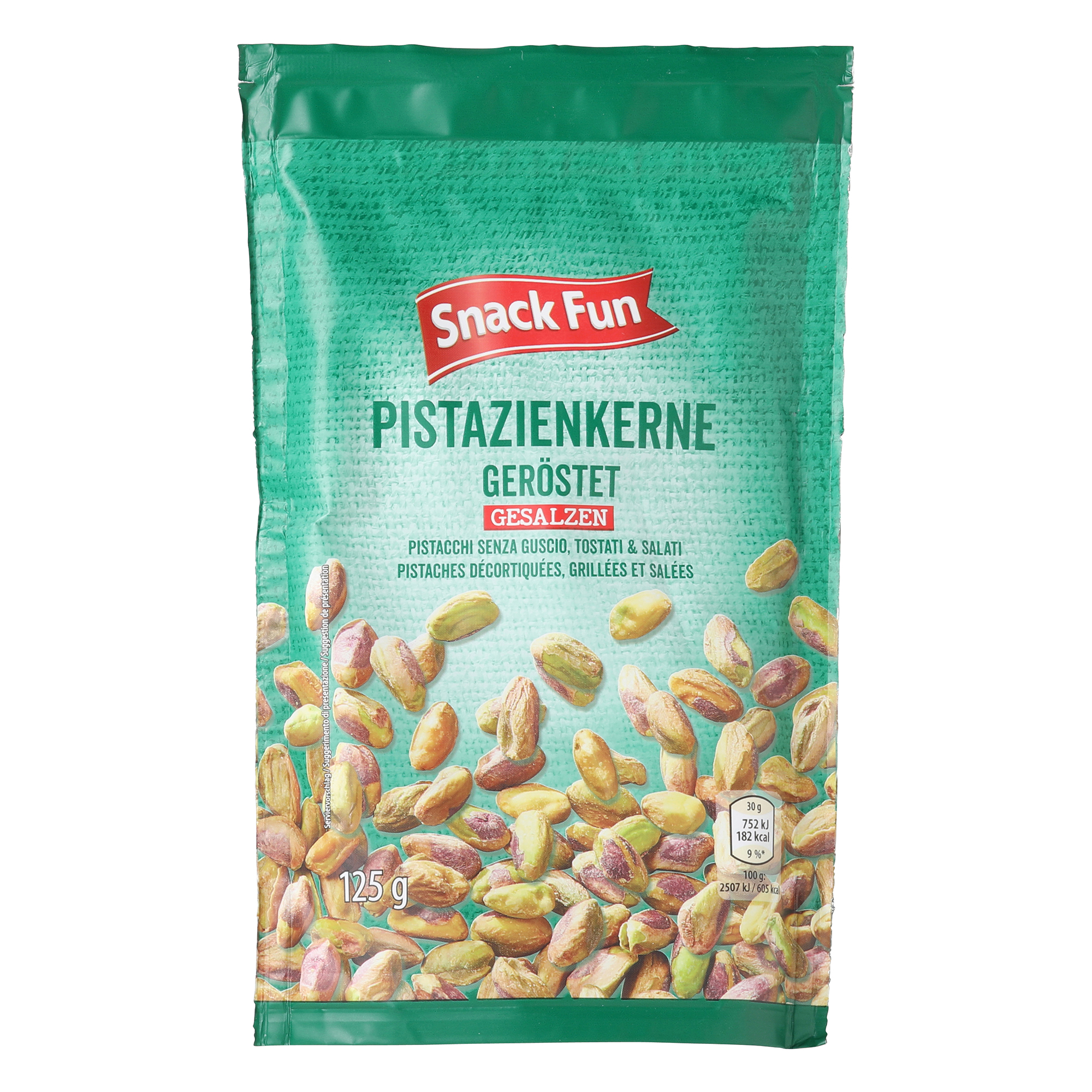 SNACK FUN Pistazienkerne geschält, geröstet & gesalzen ALDInow