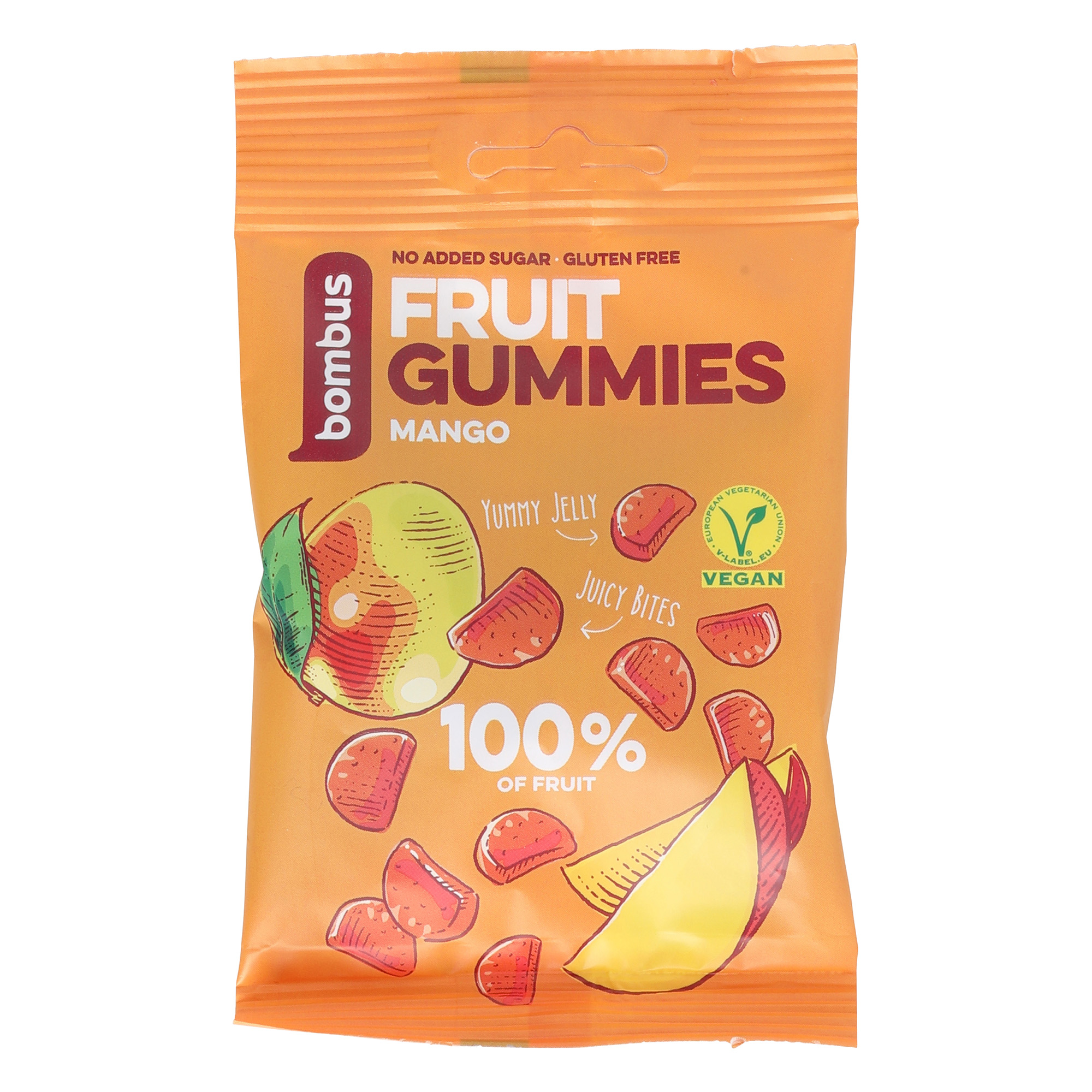 BOMBUS Fruit Gummies, Mango ALDInow