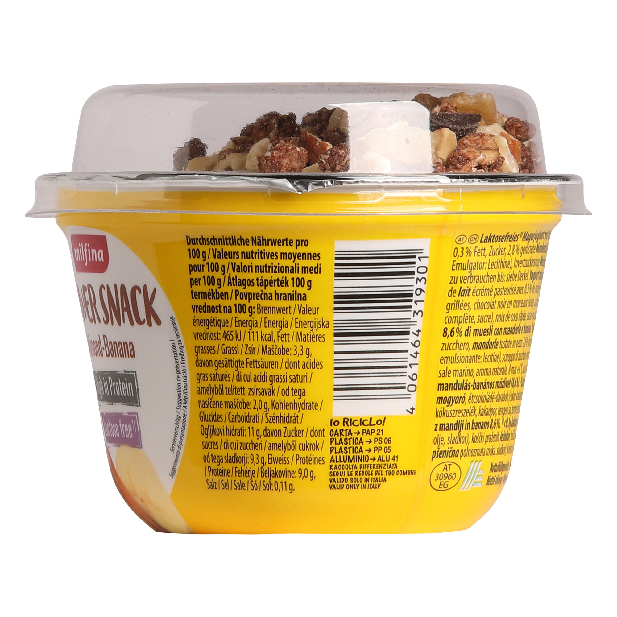 MILFINA Power Snack Joghurt Mandel Banane ALDI now milfina-power-snack-joghurt-mandel-banane-aldi-now