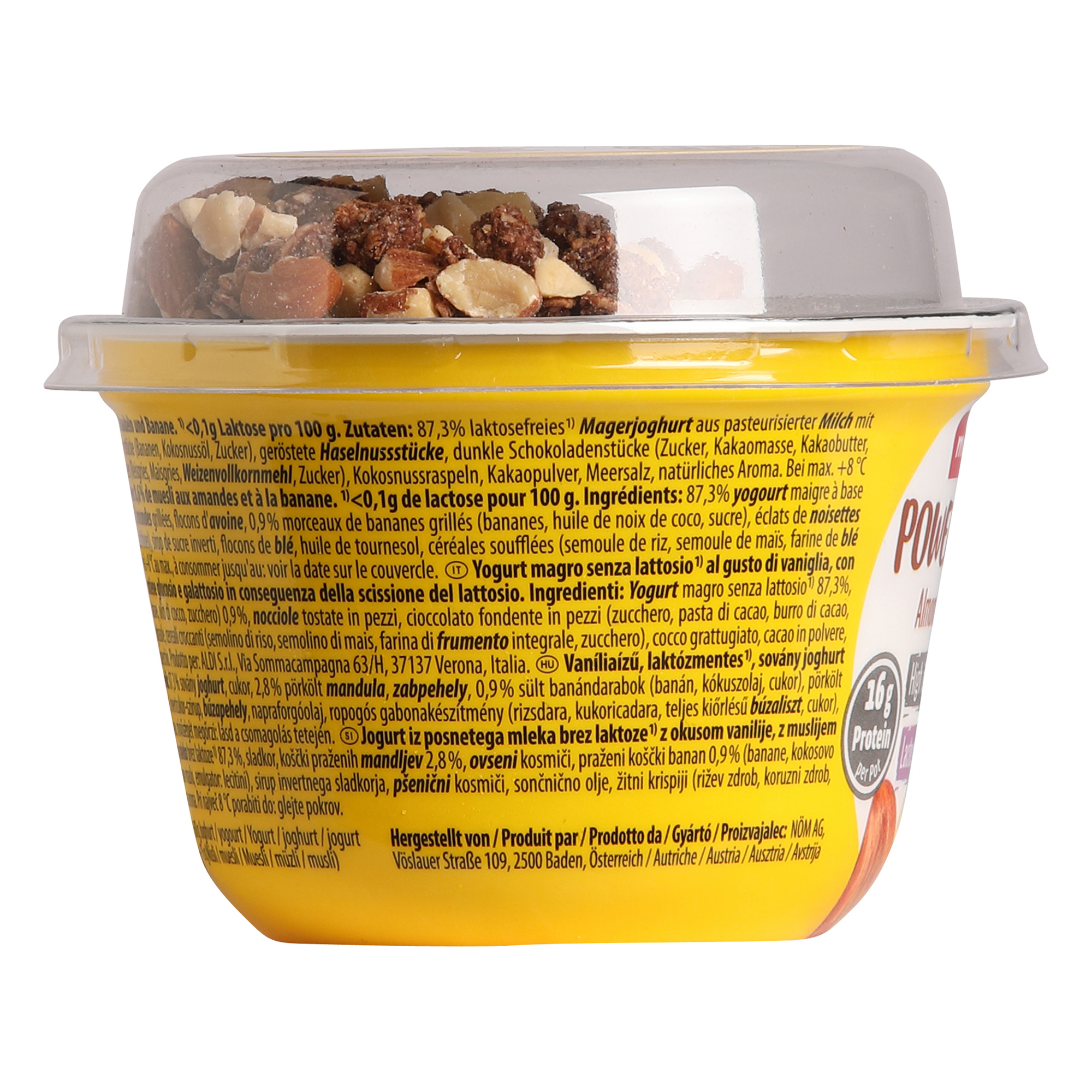 MILFINA Yogurt Power Snack, mandorla e banana