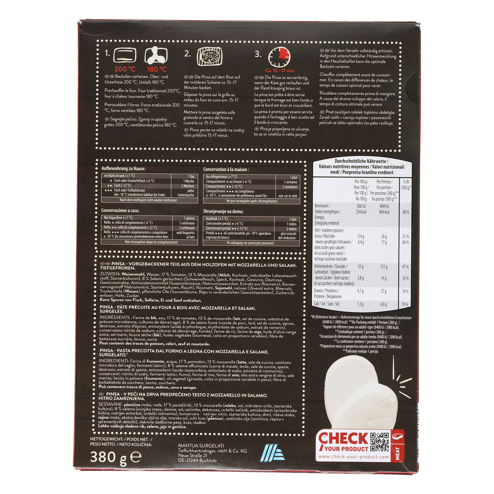 PIZZ'AH Pinsa Salame ALDInow