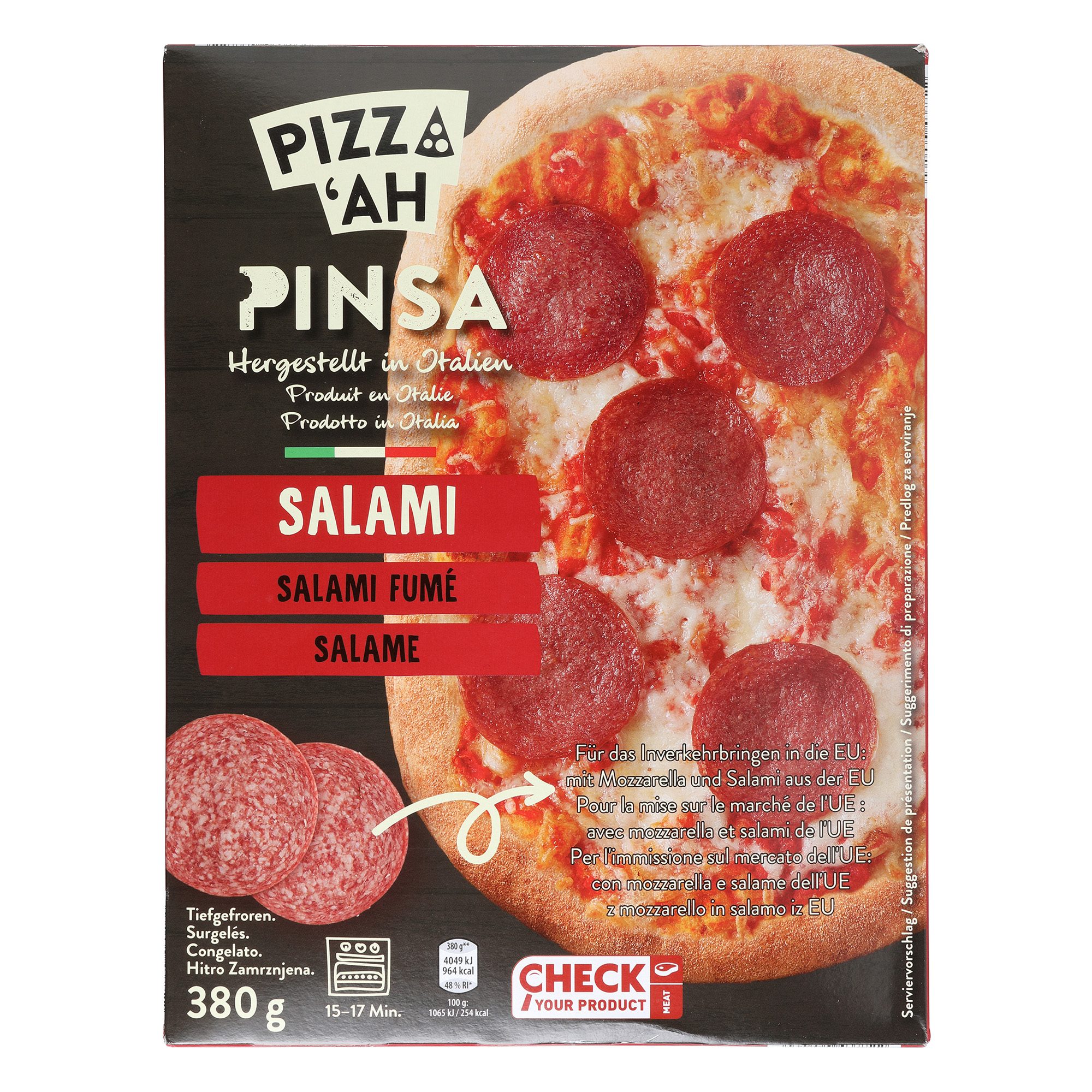 PIZZ'AH Pinsa Salami ALDInow