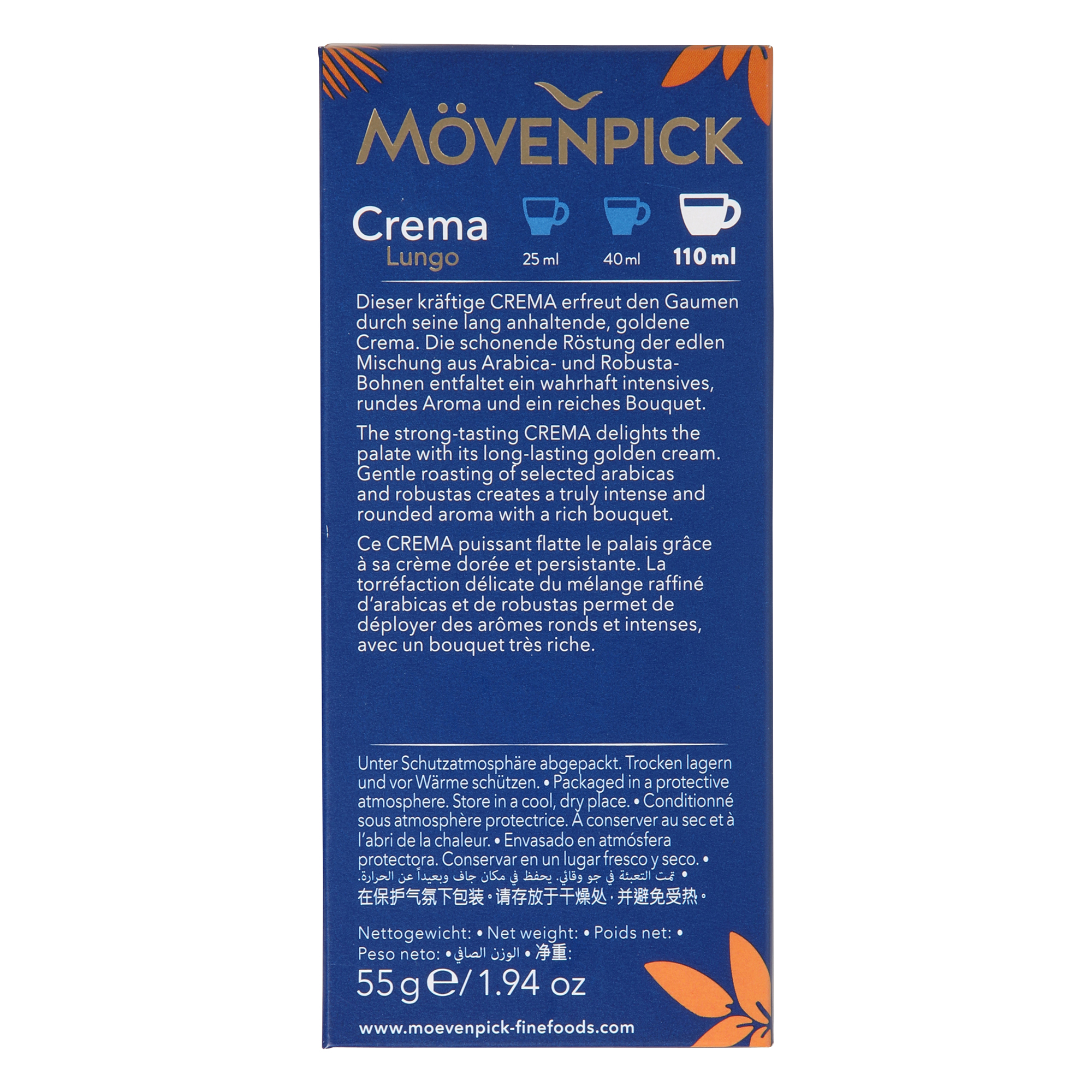 Mövenpick Lungo Classico Coffee Capsules - Pack Of 10