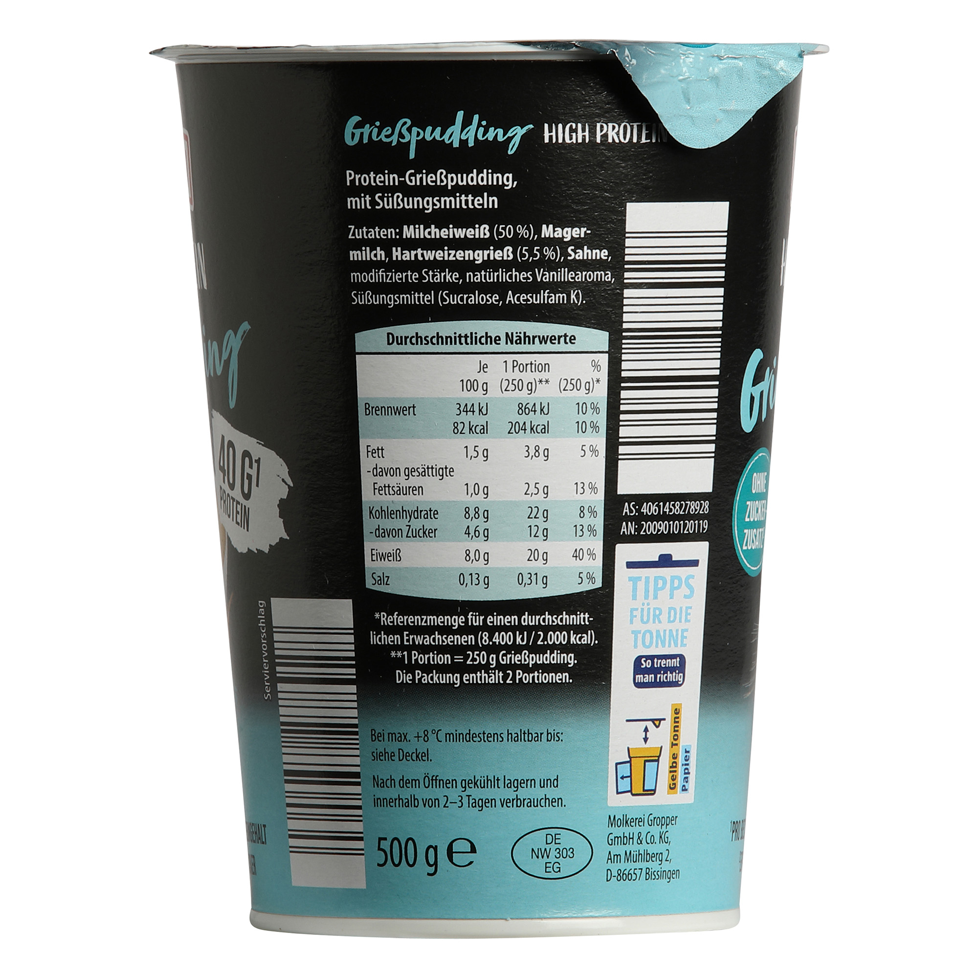 MILSANI Pudding de Semoule Protéine Naturel | ALDI-now MILSANI Pudding de Semoule Protéine Naturel | ALDI-now