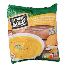 NATURE'S GOLD Cremesuppe Süsskartoffel mit Kokos & Curry