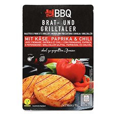 BBQ Brat- und Grillkäsetaler, Paprika-Chili