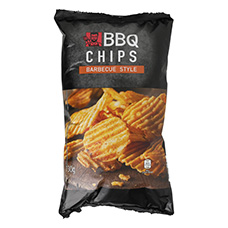 BBQ Riffel Chips Barbecue Style
