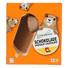 GRANDESSA Bâtonnets de crème glacée chocolat