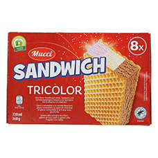 MUCCI Glacé Sandwich Tricolor