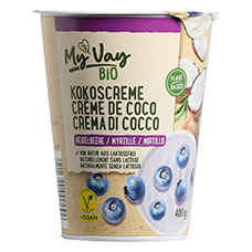 MYVAY BIO Yogourt à la noix de coco myrtille