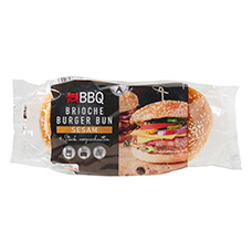 BBQ Brioche Burger Bun mit Sesam