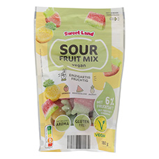 SWEET LAND Bonbons gélifiés végane Sour Fruit Mix