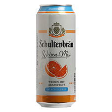 SCHULTERBRÄU Weissbier-Mix Grapefruit alkoholfrei, 0.5 % Vol.