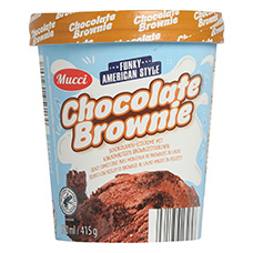 MUCCI Funky American Ice Cream, Chocolate Brown