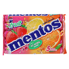 MENTOS Bonbons 5er-Pack, Frucht