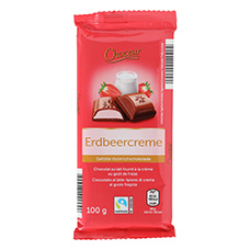 CHOCEUR Schoko gefüllt, Erdbeercreme