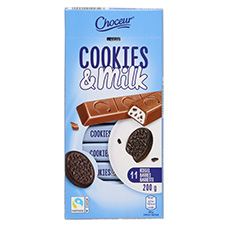 CHOCEUR Schokoriegel, Cookies & Milk