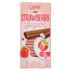 CHOCEUR Schokoriegel, Erdbeer Joghurt